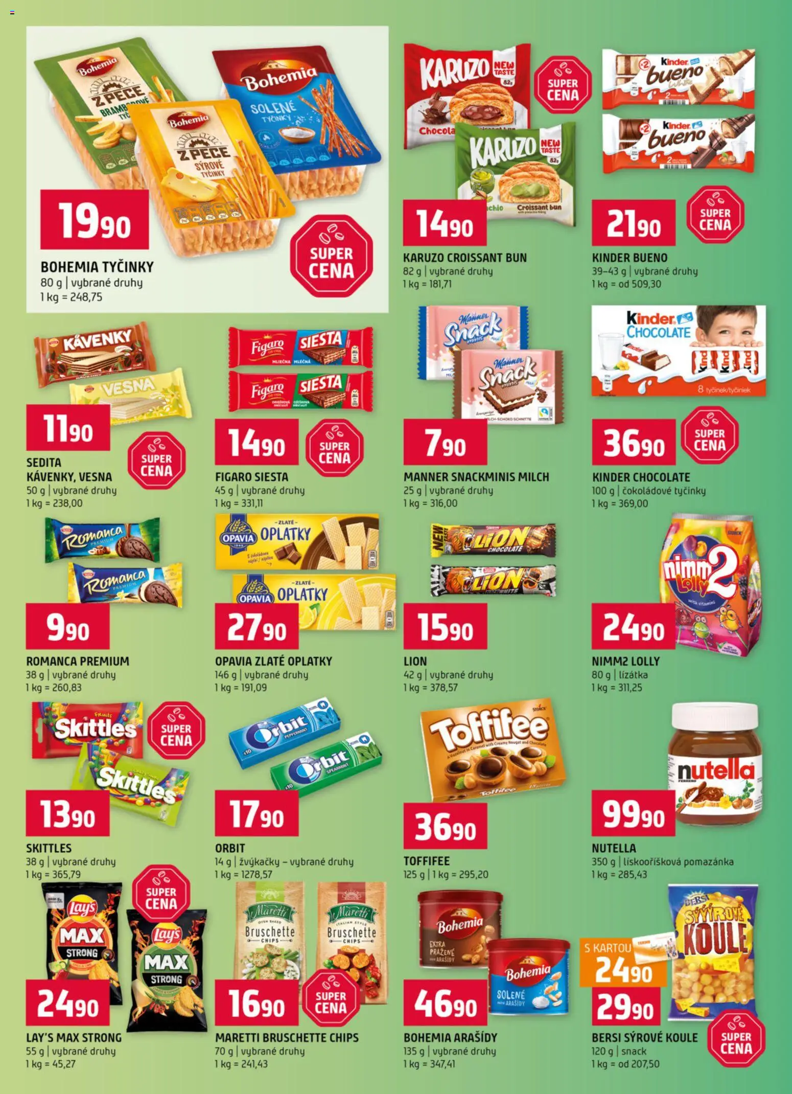 Terno leták od 25.02.2026 | Strana: 8 | Produkty: Tyčinky, Pomazánka, Sýrové tyčinky, Kinder