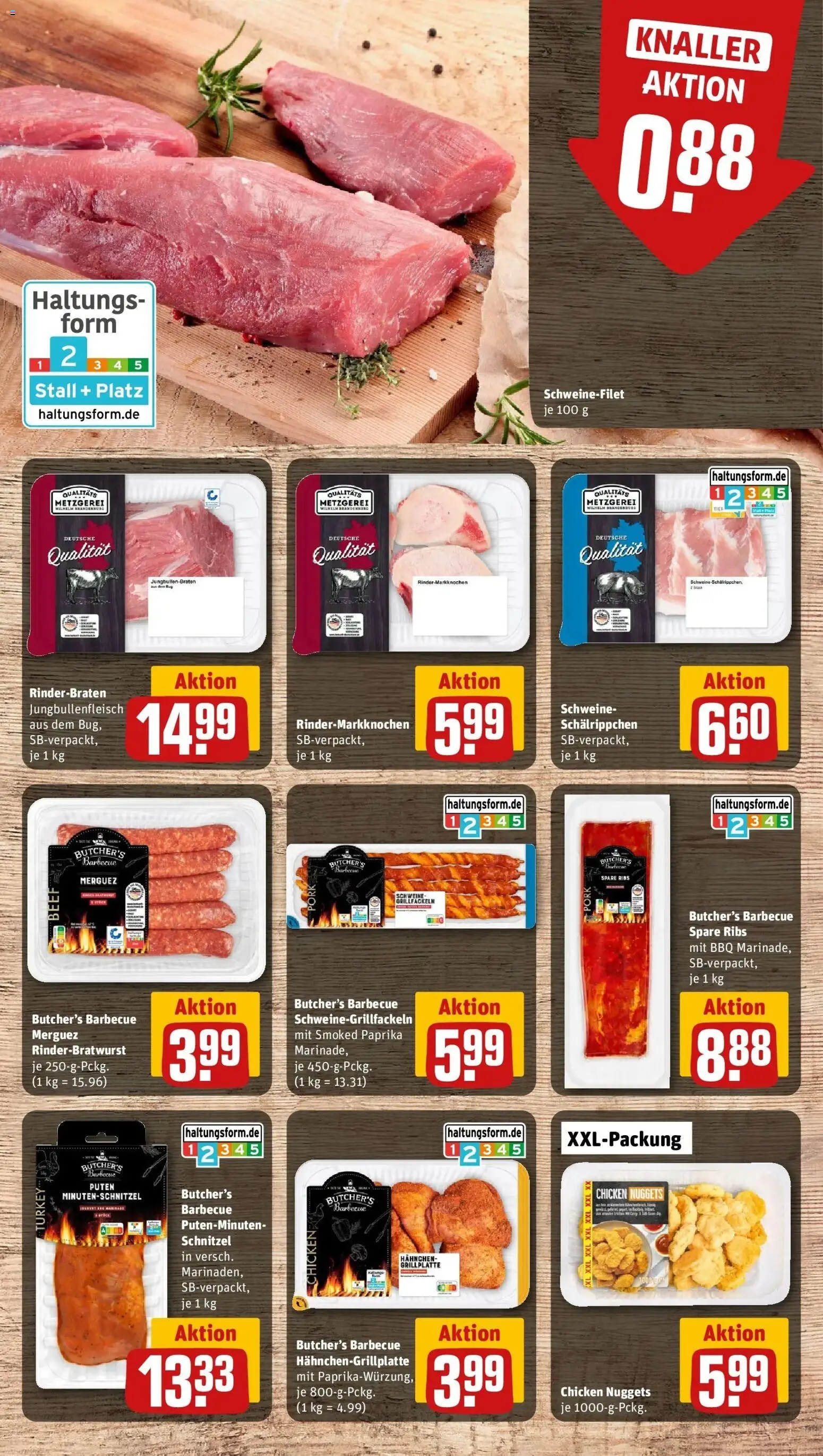 Rewe Prospekt Hamburg	 – gültig ab 13.04.2026 | Seite: 6 | Produkte: Hahnchen, Spare ribs, Schnitzel, Paprika