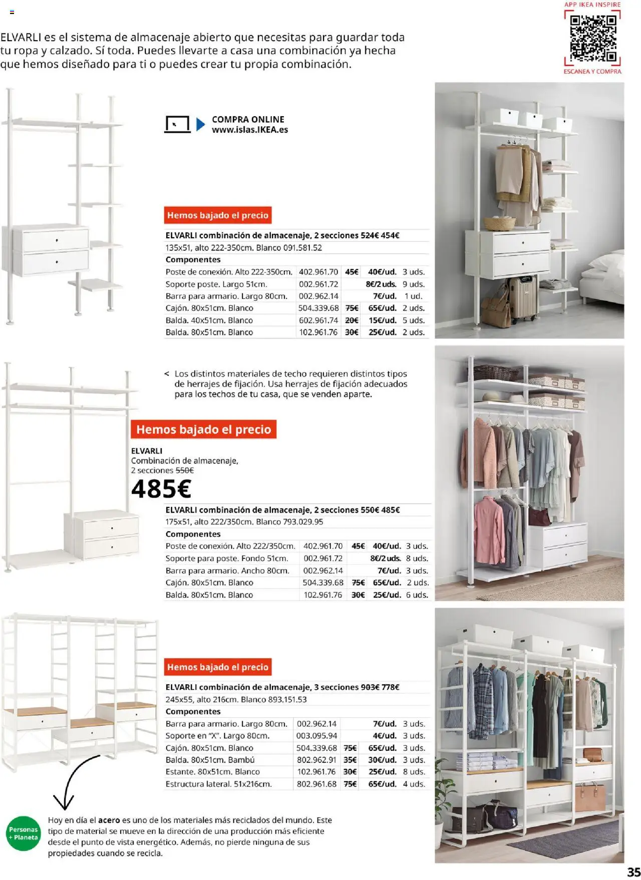 Catálogo IKEA Muebles para el dormitorio │ válido desde el 04.02.2025 | Página: 35 | Productos: Ropa, Almacenaje