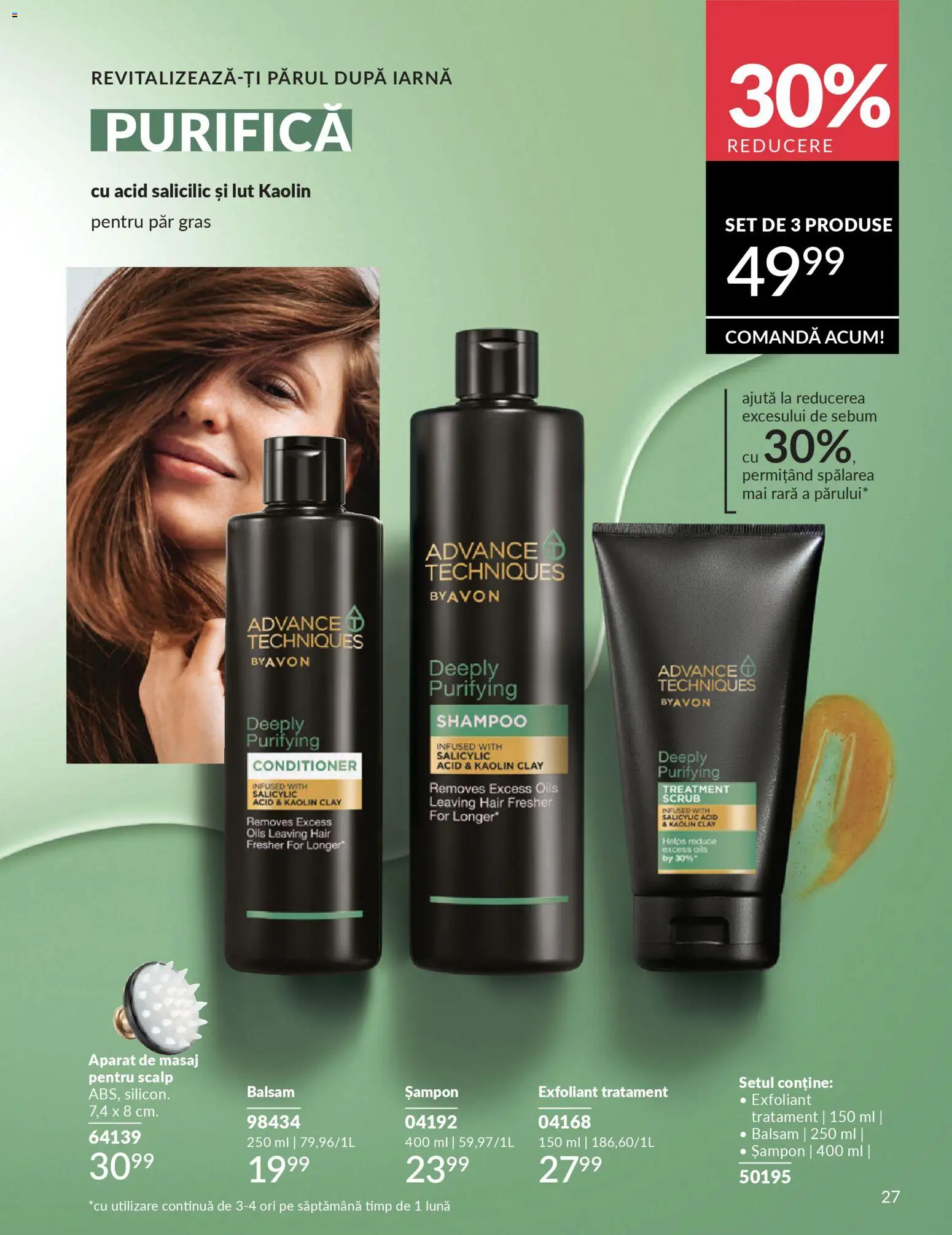 Noul catalog Avon – valabil de la 01.03.2026 | Pagină: 209 | Produse: Exfoliant, Scrub, Șampon, Balsam
