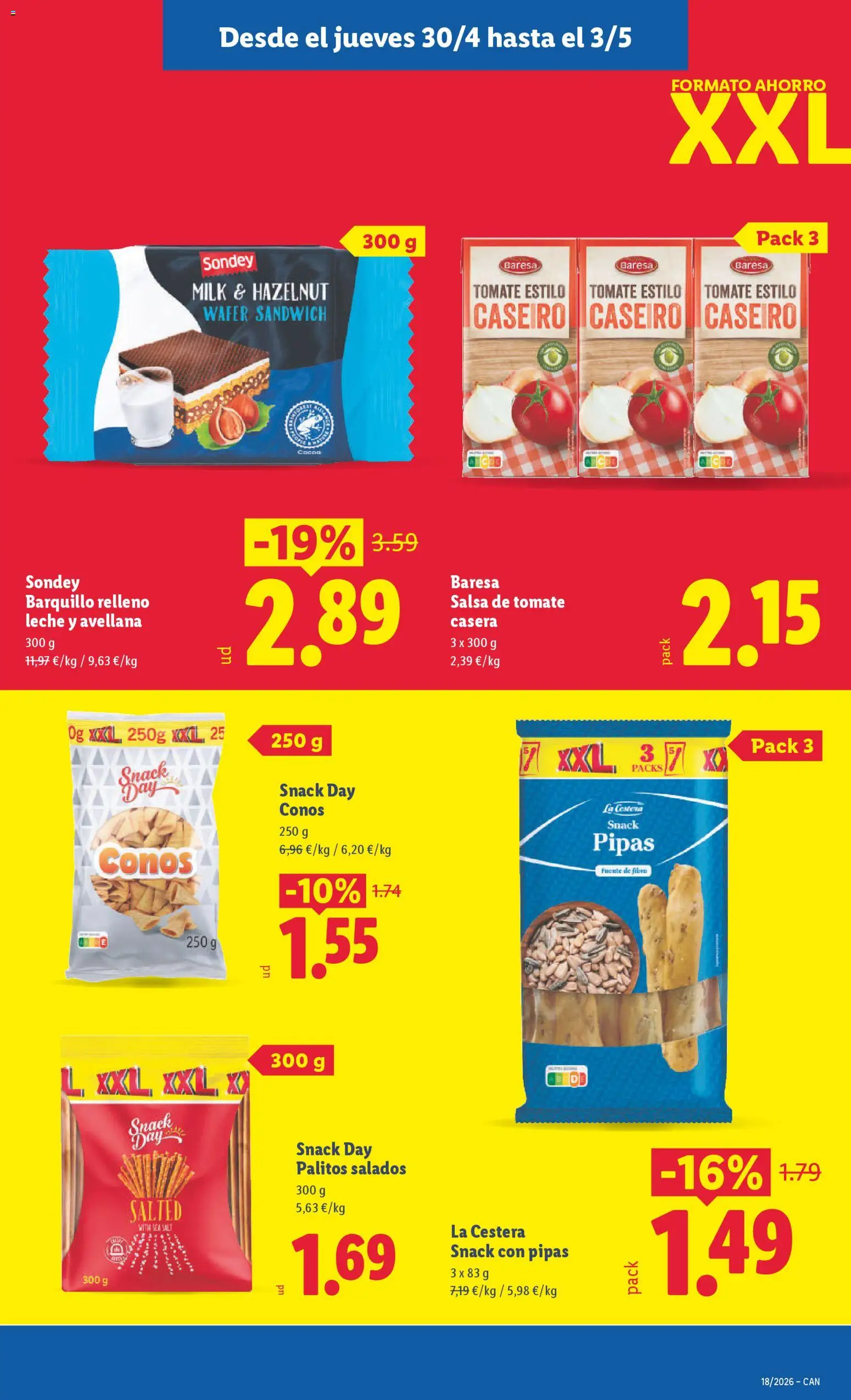 Lidl folleto │ válido desde el 27.04.2026 | Página: 39 | Productos: Leche, Salsa de tomate