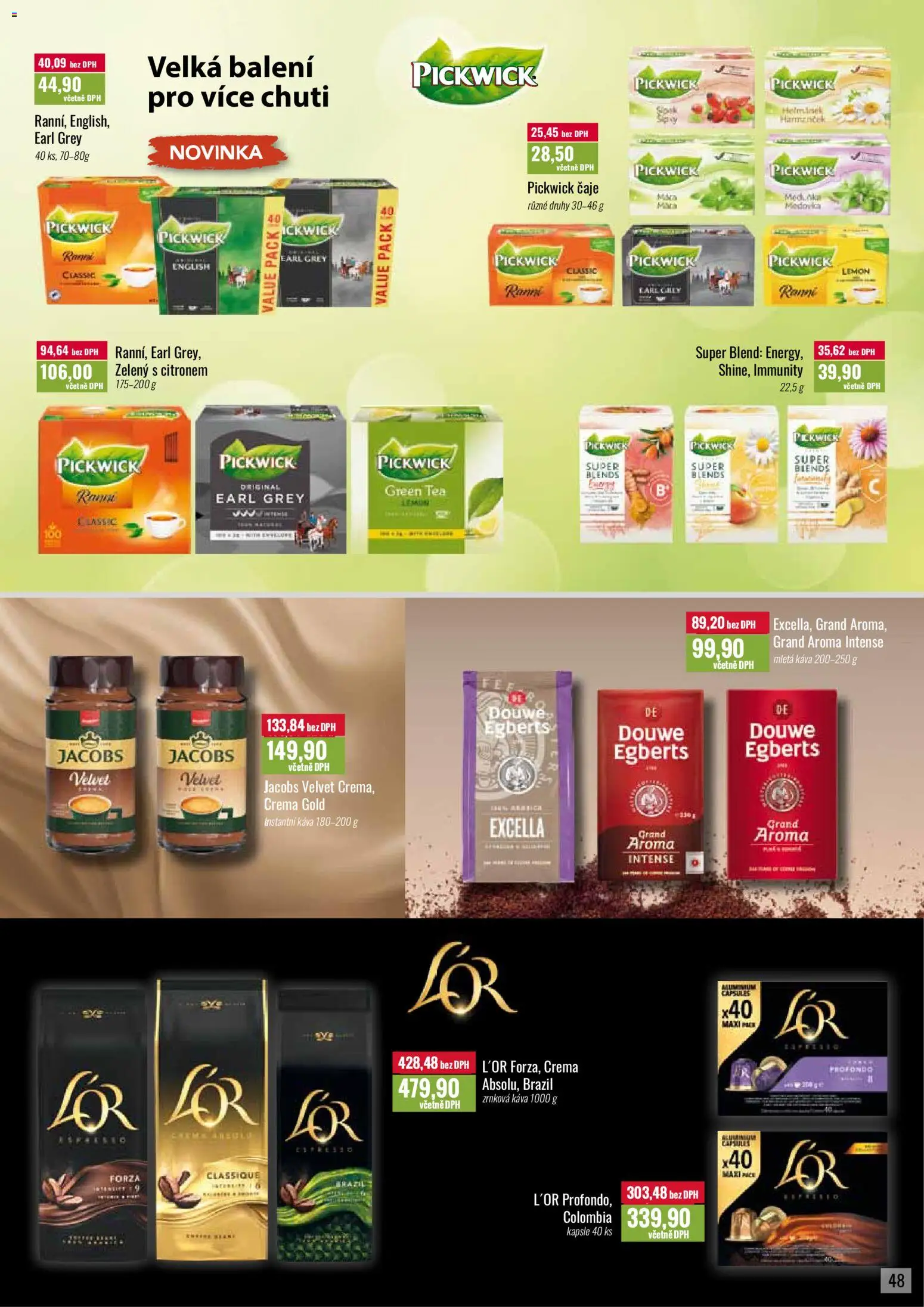 Ratio leták od 01.02.2026 | Strana: 49 | Produkty: Kapsle, Instantní káva, L'Or, Douwe Egberts