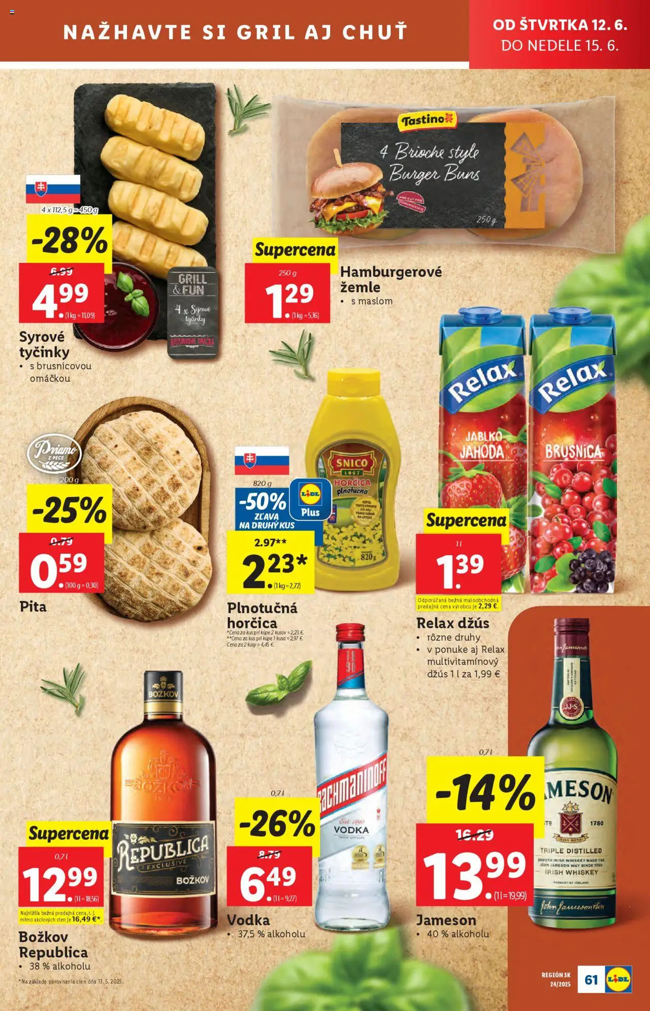 Lidl leták │ platný od 09.06.2025 | Strana: 73 | Produkty: Gril, Jameson, Republica, Vodka