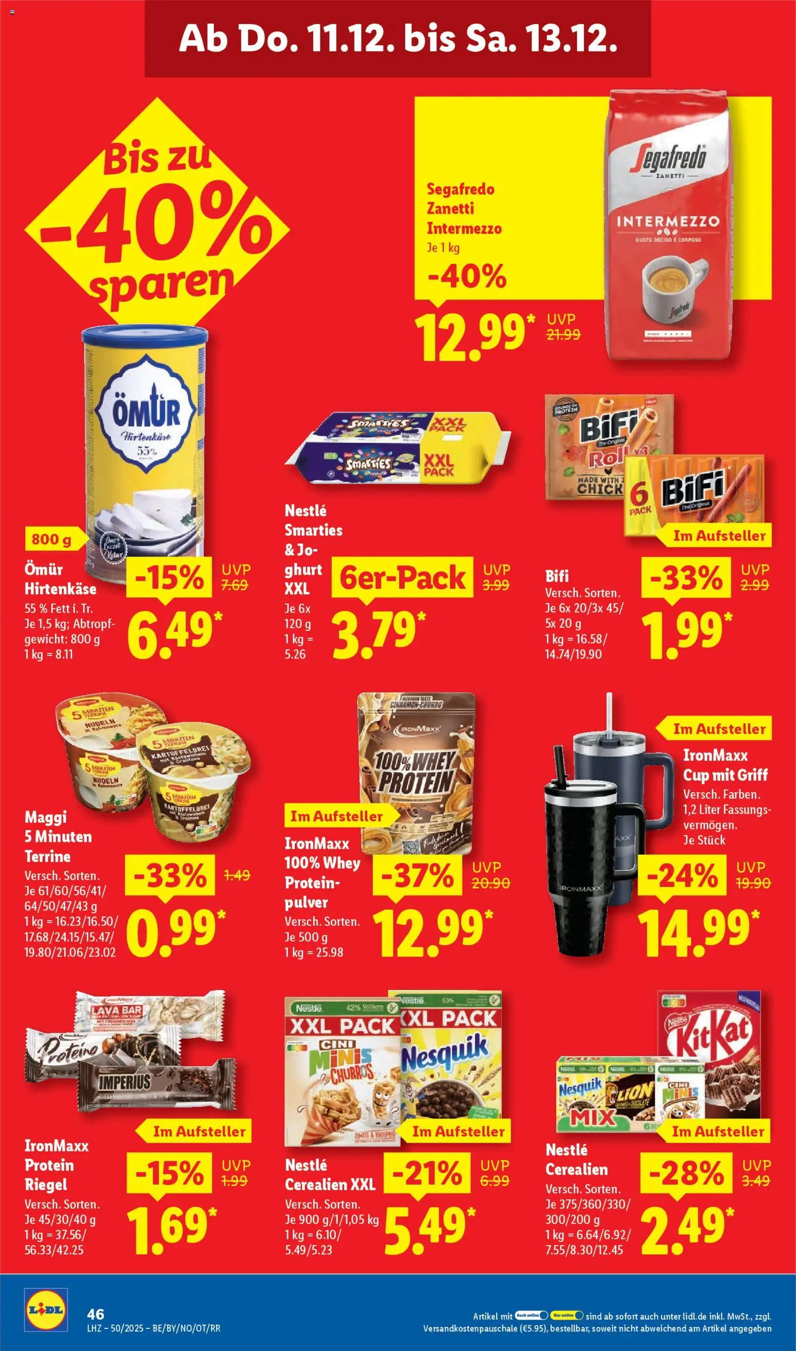 Lidl Prospekt Holzminden – gültig ab 08.12.2025 | Seite: 66 | Produkte: Maggi, Smarties, Bifi, Nudeln