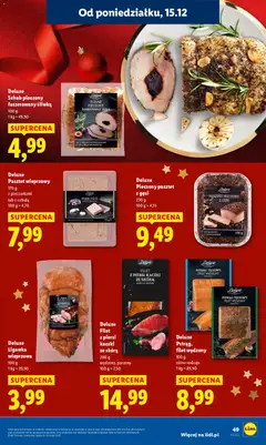 Pogląd oferty "Deluxe Schab pieczony faszerowany śliwką, Schab pieczony faszerowany śliwką" - ważna od 15.12.2025 | Strona: 51