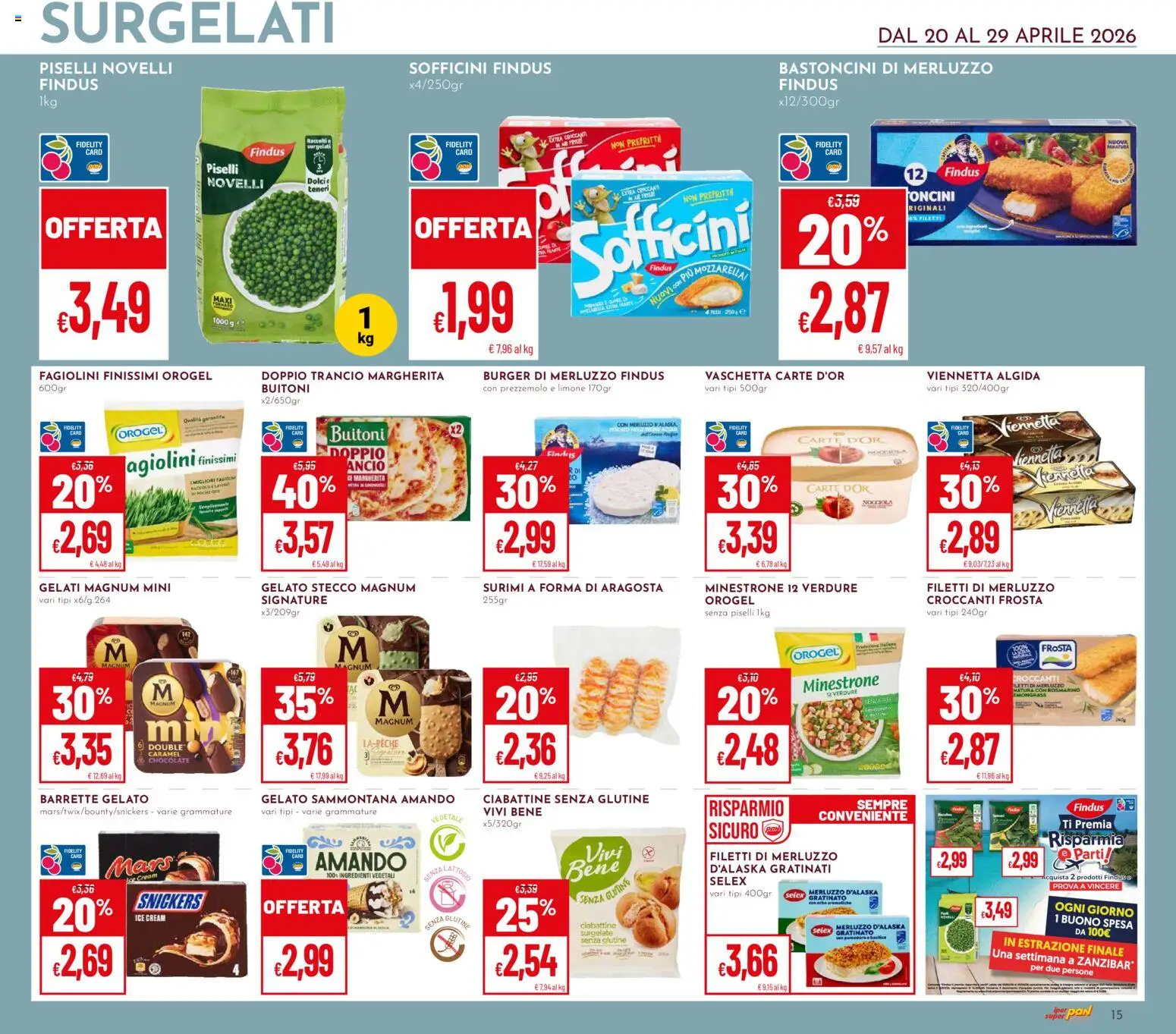 Volantino Pan del 20.04.2026 | Pagina: 15 | Prodotti: Limone, Prezzemolo, Piselli, Fagiolini