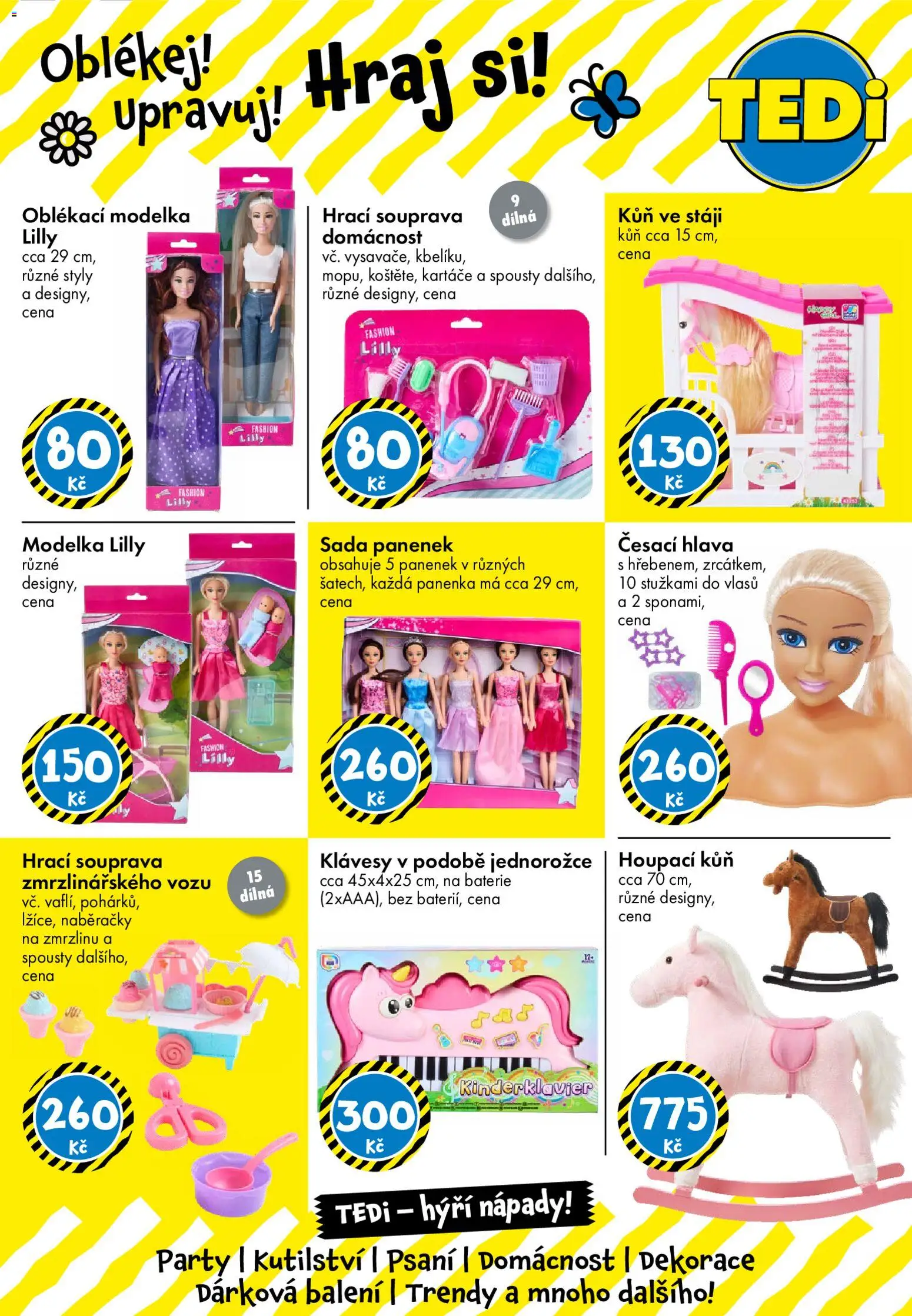 TEDi leták od 13.03.2026 | Strana: 19 | Produkty: Česací hlava, Panenka, Houpací kůň, Baterie