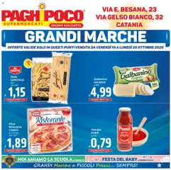 Anteprima del volantino Paghi Poco Catania catalogo valido a partire dal 10.10.2025
