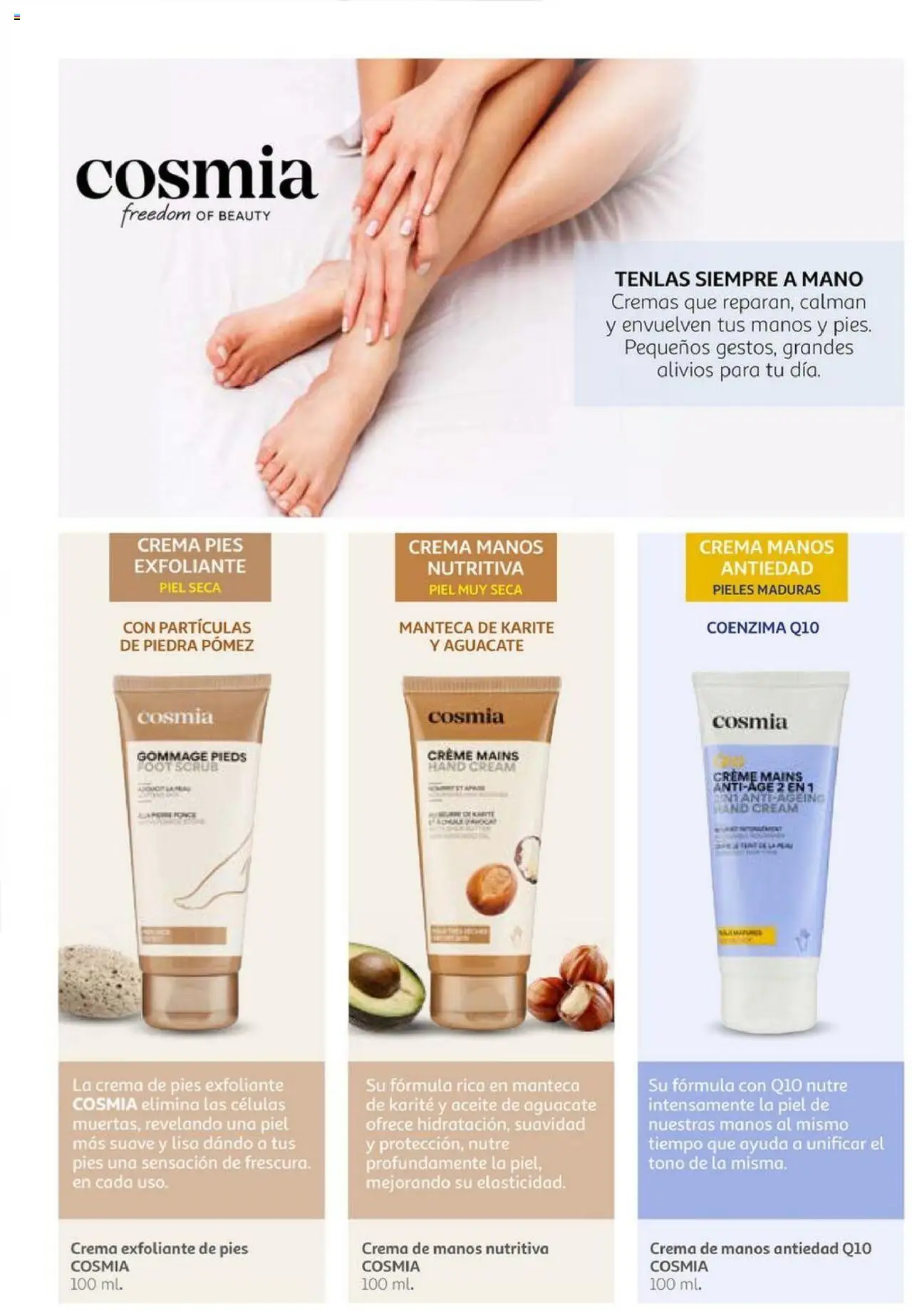 Alcampo - Especial Belleza 2025. │ válido desde el 03.06.2025 | Página: 4 | Productos: Crema de manos, Aceite, Γάλα σε σκόνη, Crema