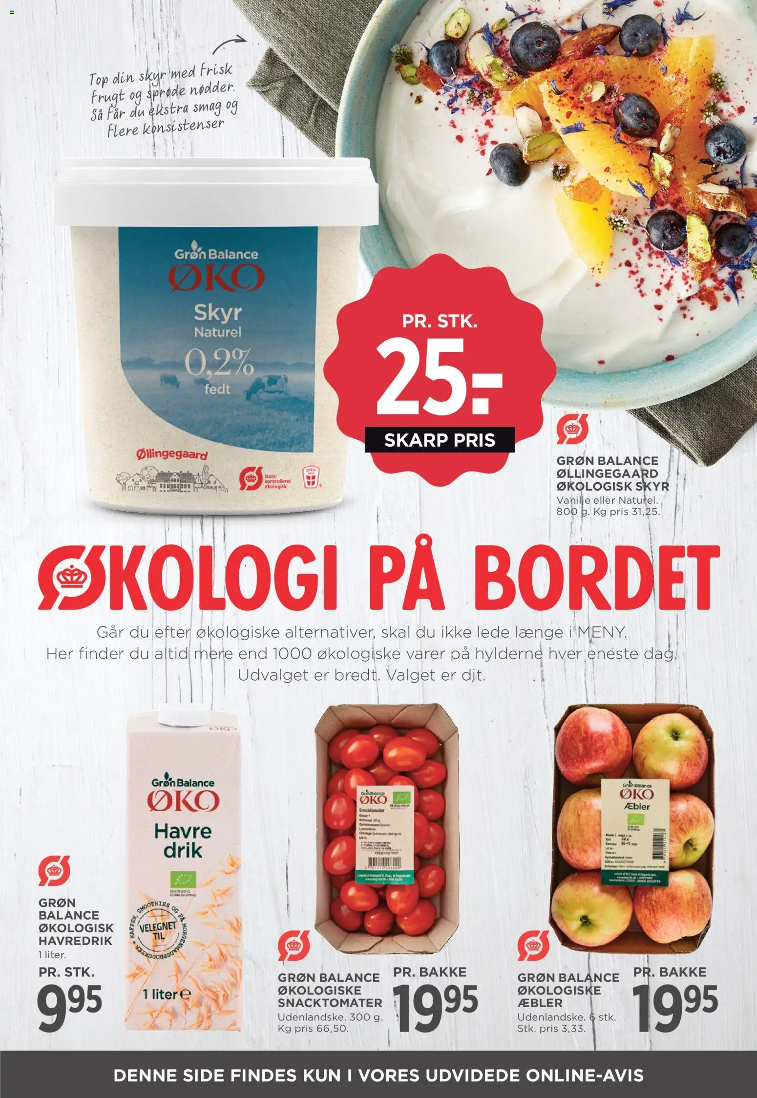 Meny tilbudsavis – gyldig fra 02.01.2026 | Side: 23 | Produkter: Havredrik, Æbler, Skyr, Vanilje