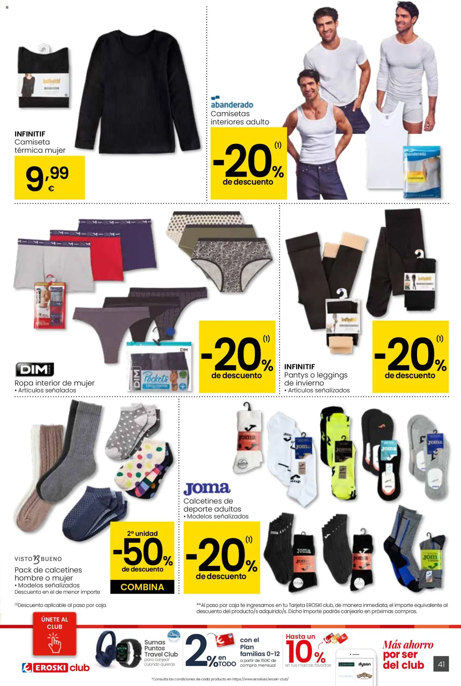 Eroski - Siempre a buen precio │ válido desde el 29.01.2026 | Página: 41 | Productos: Ropa interior, Té, Ropa, Caja