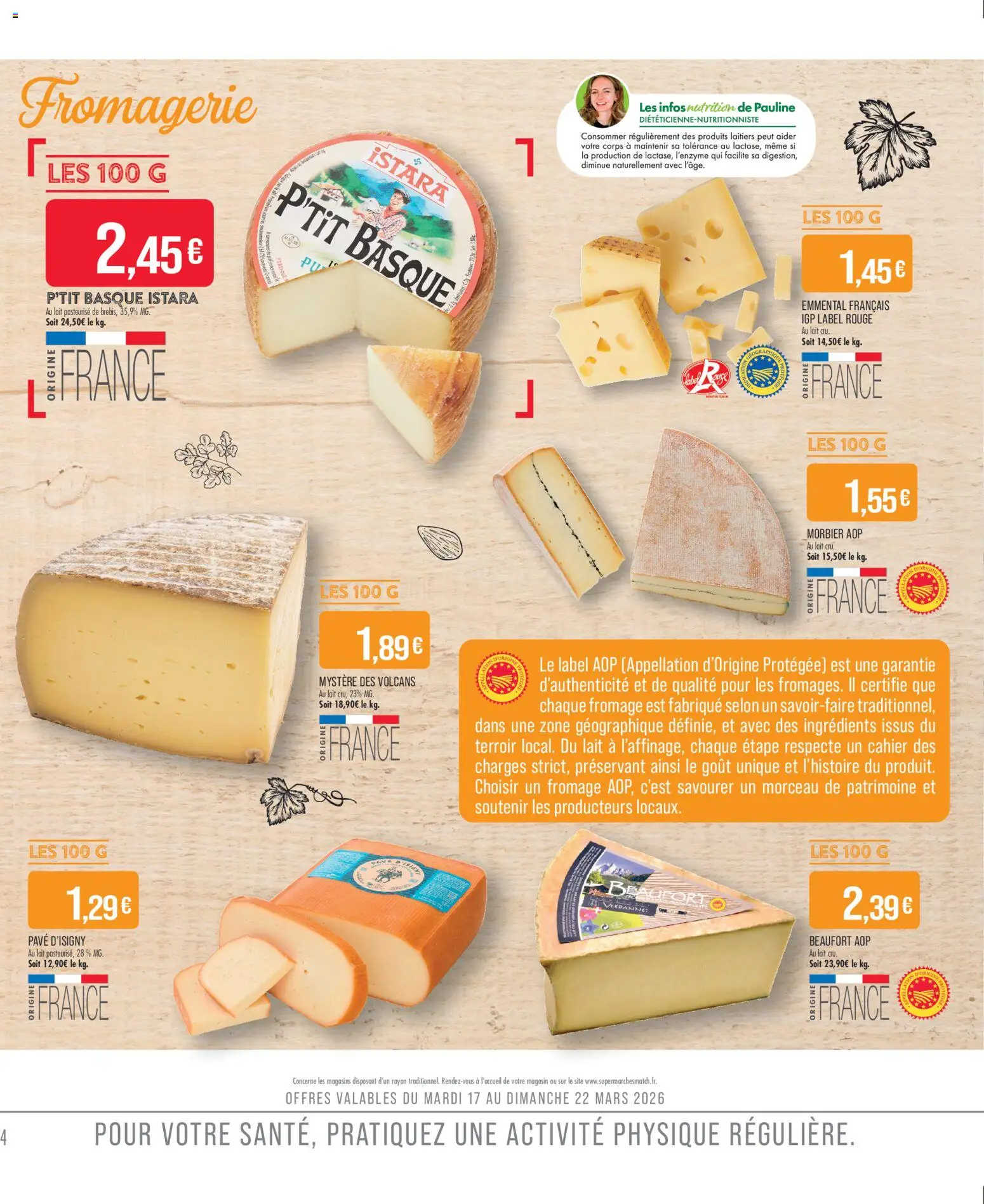 {H1} | Page: 6 | Produits: Emmental, Morbier aop, Lait, Fromage