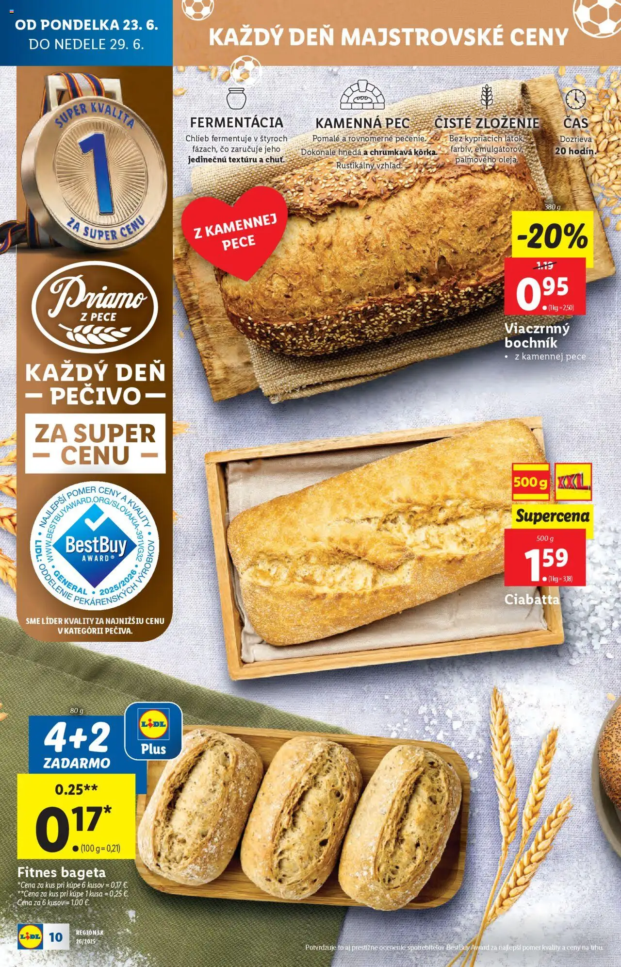 Lidl leták │ platný od 23.06.2025 | Strana: 14 | Produkty: Chlieb, Pec