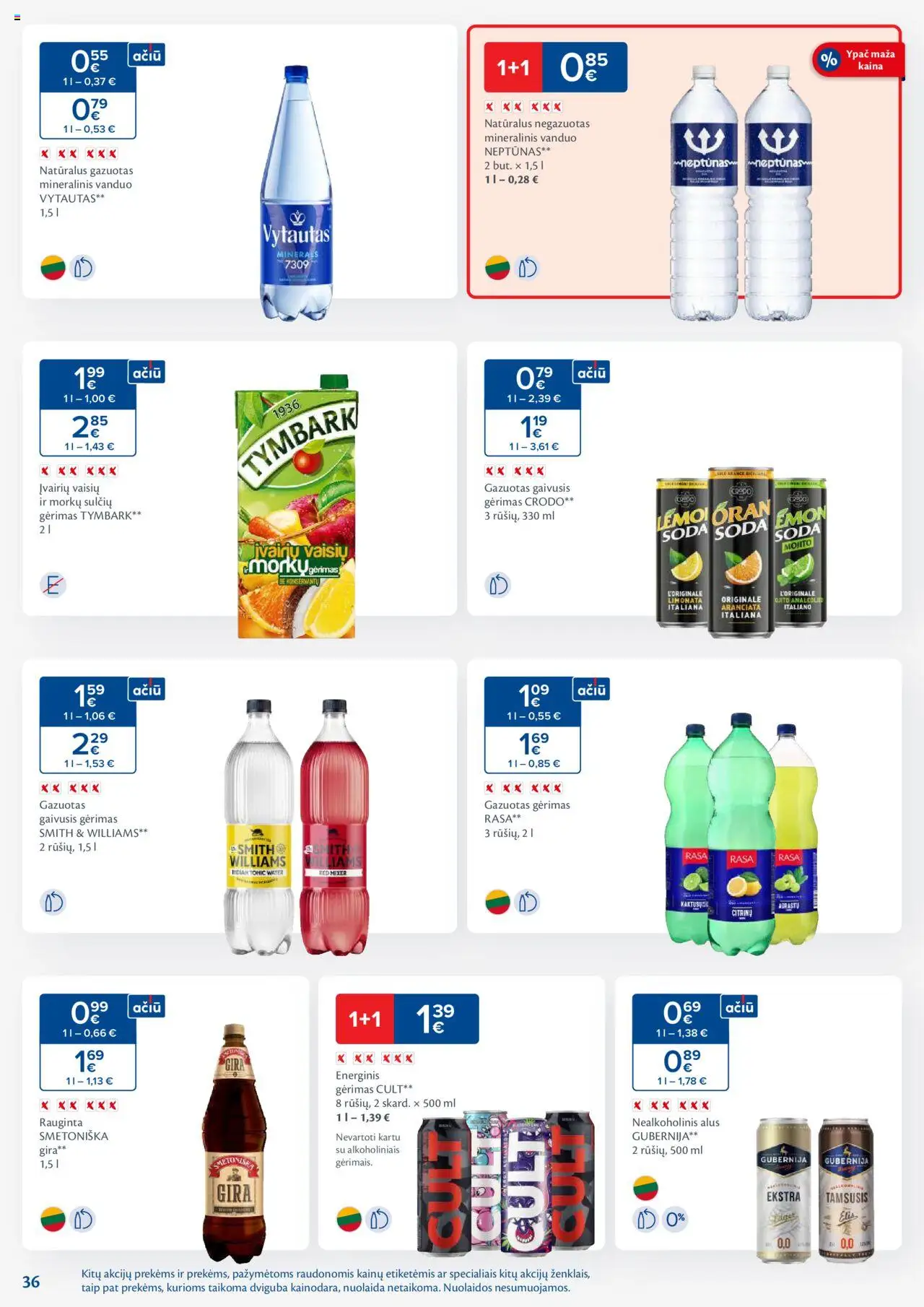 MAXIMA akcijos nuo 16.09.2025 | Puslapis: 36 | Prekių: Nealkoholinis alus, Energinis gėrimas, Alus, Mineralinis vanduo