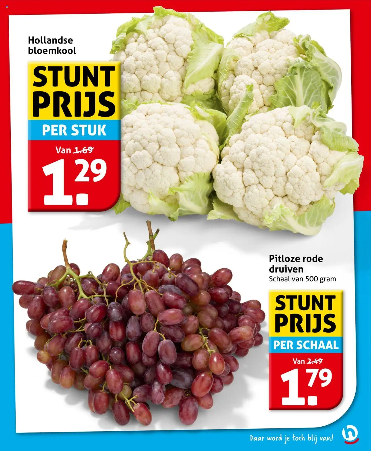  | Pagina: 7 | Producten: Bloemkool, Schaal, Druiven