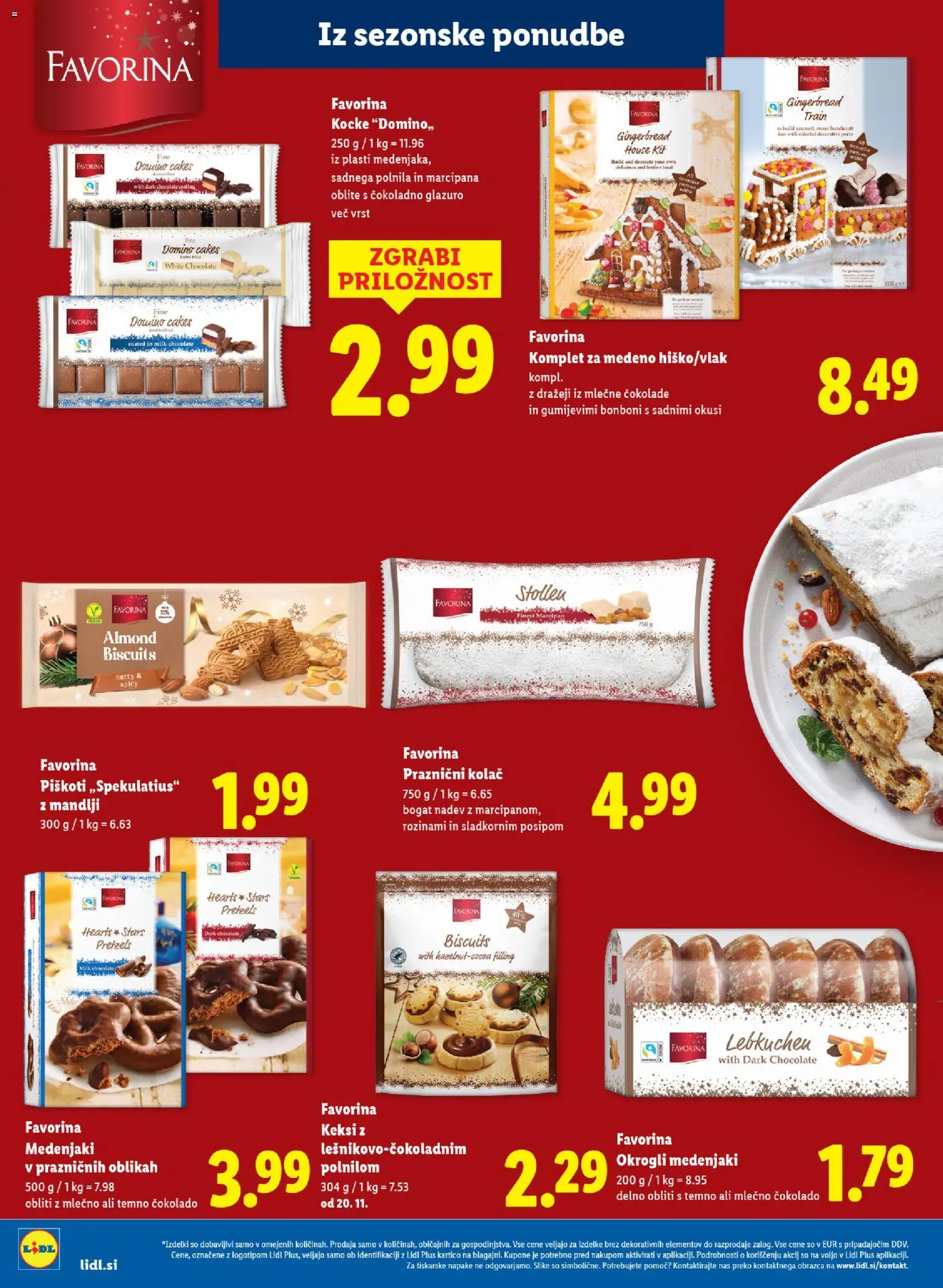 Novi Lidl katalog ponudbe – veljaven od 06.11.2025 | Stran: 4 | Izdelki: Keksi, Bonboni, Mandlji, Piskoti