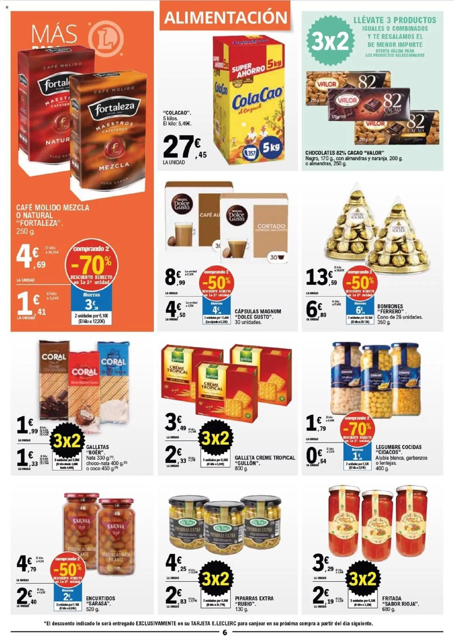 E.Leclerc folleto │ válido desde el 10.12.2025 | Página: 6 | Productos: Τυρόπιτα, Café molido, Galletas, Φρυγανιές σικάλεως