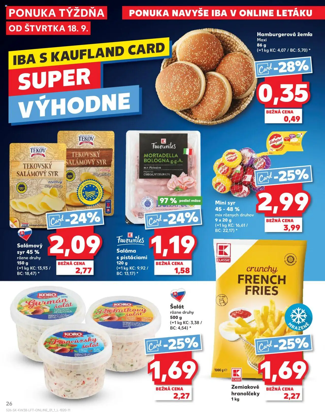 Kaufland SK akciós ujság - amely érvényes a következő dátumtól: 18.09.2025 | Oldal: 26