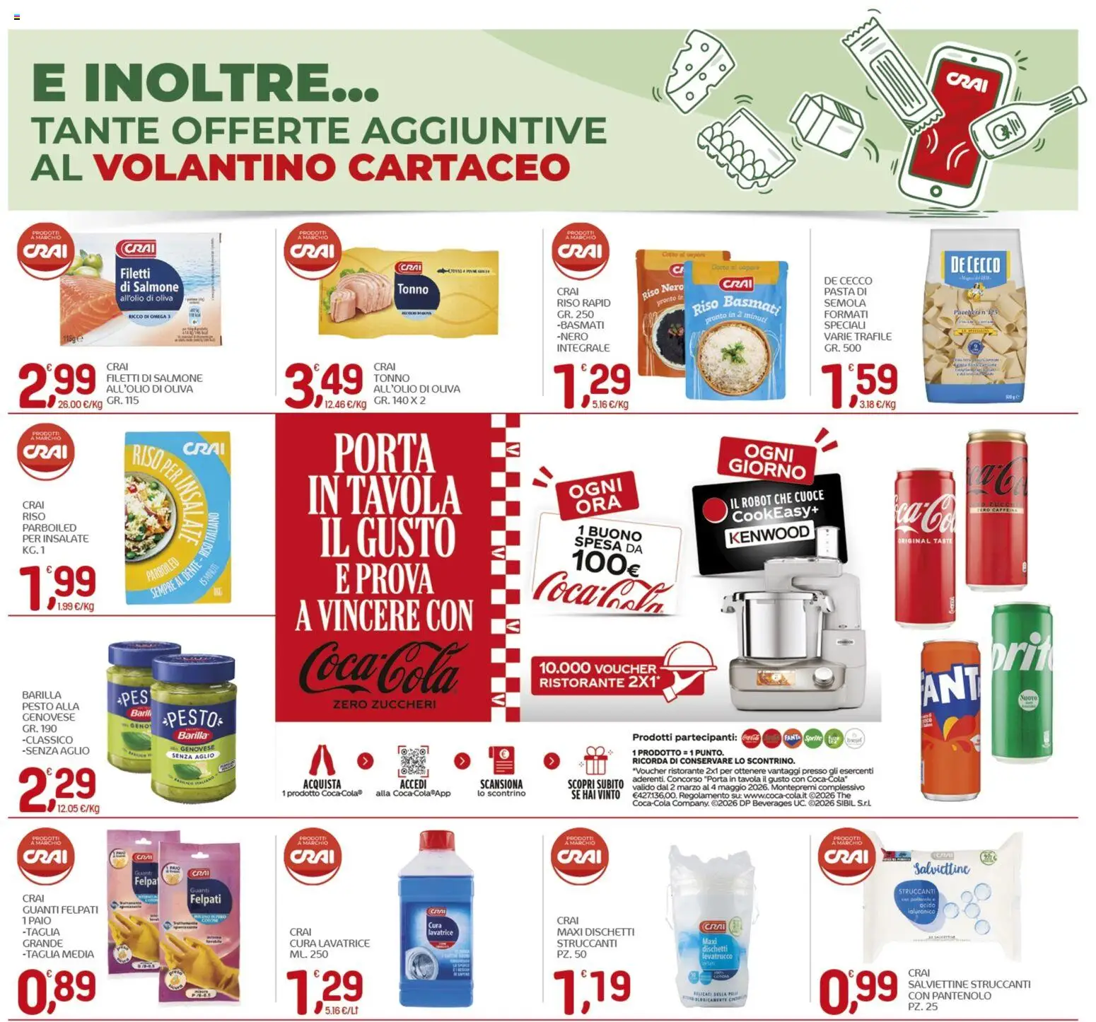 Volantino CRAI del 19.03.2026 | Pagina: 12 | Prodotti: Lavatrice, The, Fanta, Robot