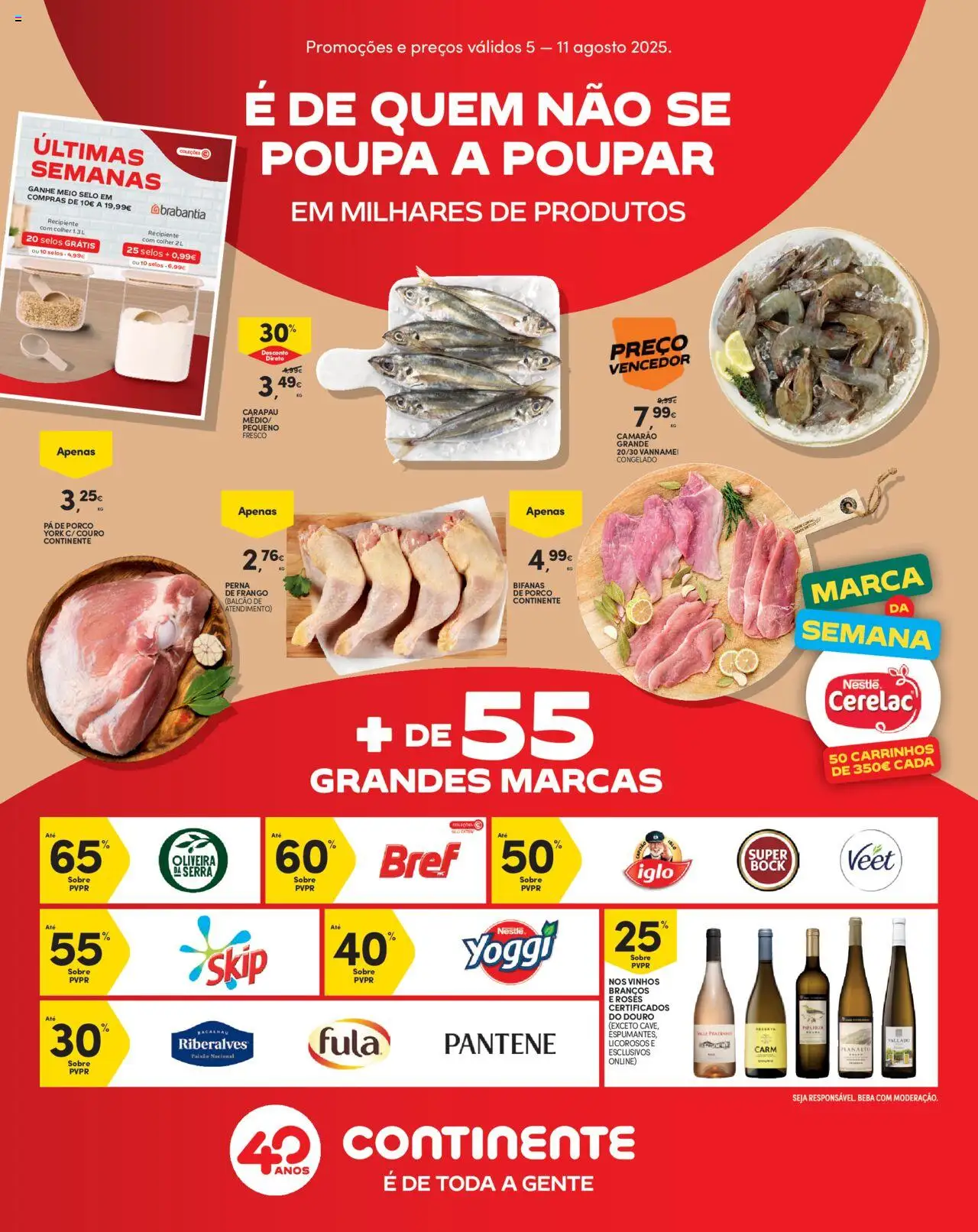 Continente - Madeira │ válido de 05.08.2025 | Página: 1 | Produtos: Frango, Camarão, Nestlé, Pá