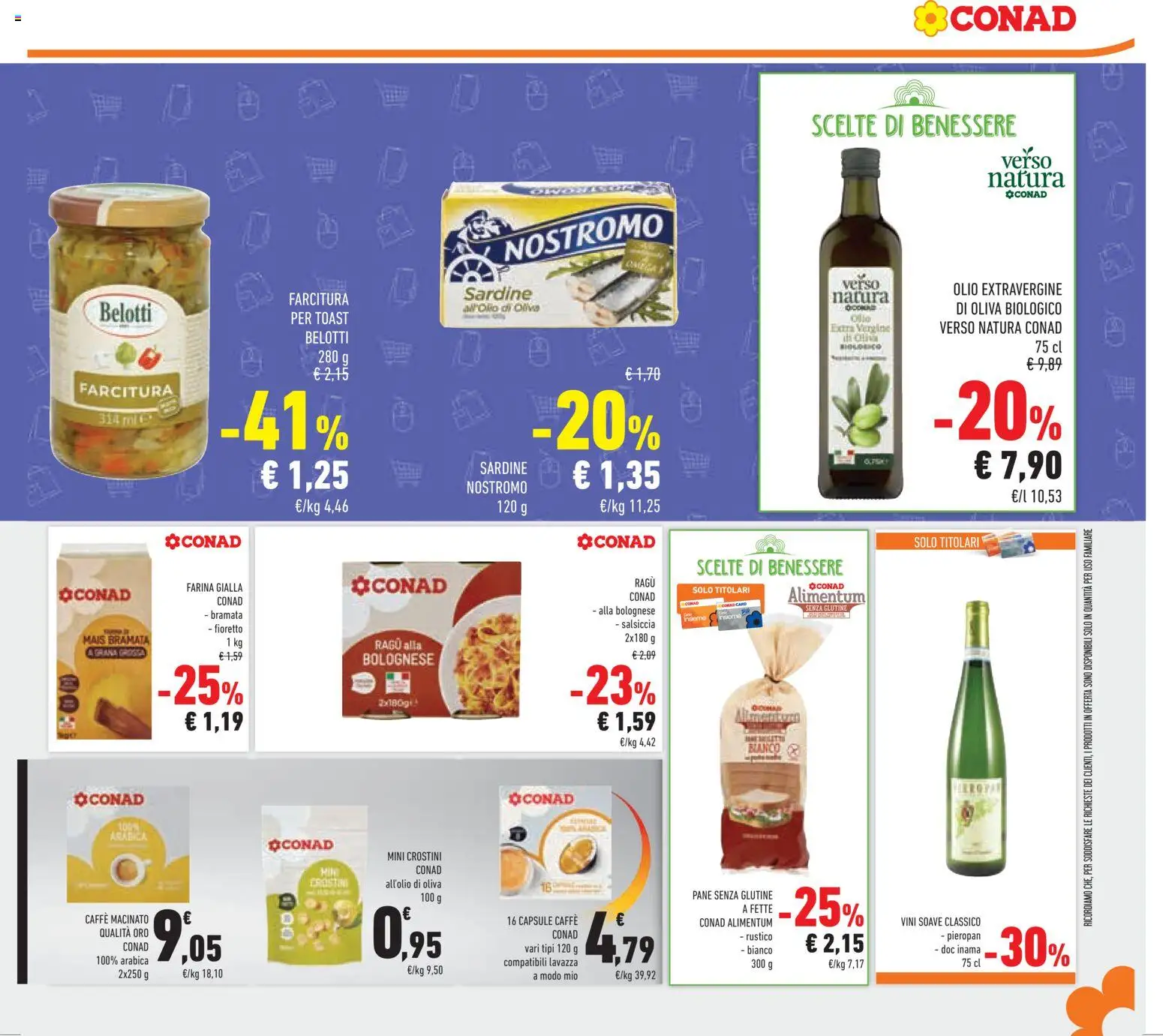 Volantino Conad del 07.01.2026 | Pagina: 17 | Prodotti: Caffè, Olio, Farina, Ragú