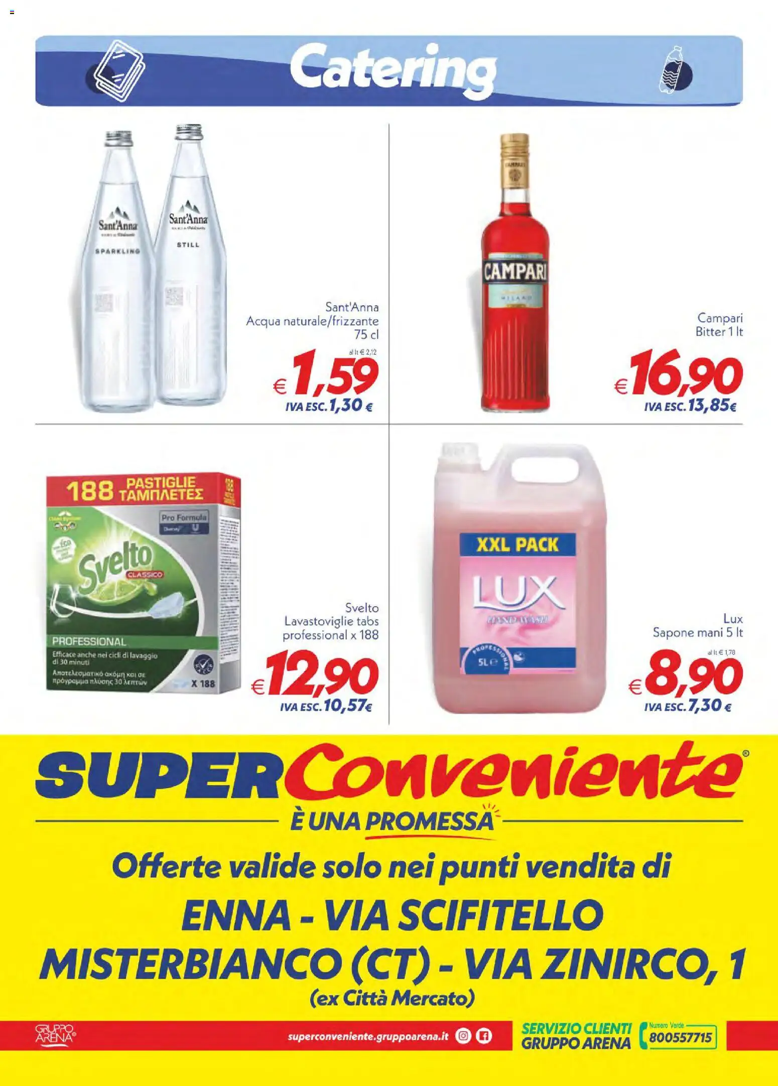 Volantino SuperConveniente del 28.04.2026 | Pagina: 4 | Prodotti: Sapone, Acqua, Lavastoviglie