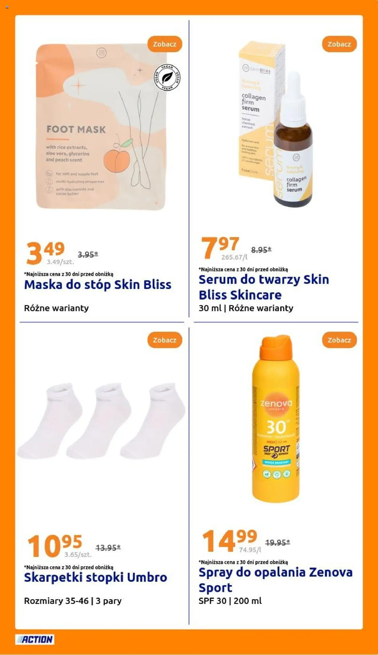 Action Gazetka od 13.08.2025 | Strona: 27 | Produkty: Skarpetki, Maska, Serum do twarzy