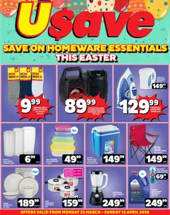 Usave specials catalogue – valid from 23.03.2026