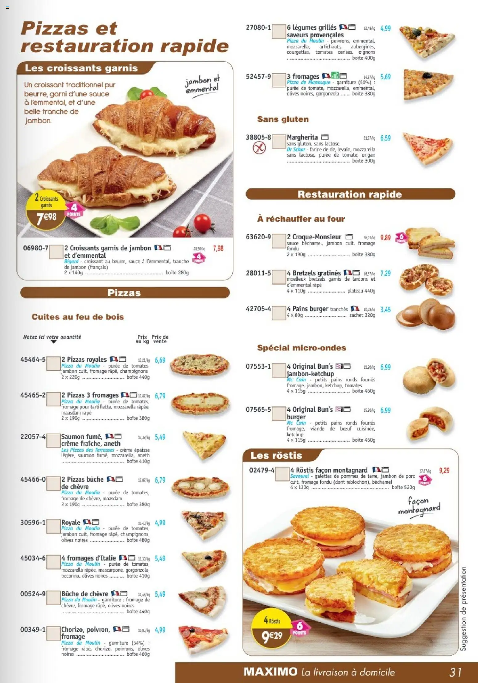 {H1} | Page: 31 | Produits: Plateau, Porc, Pommes, Crème