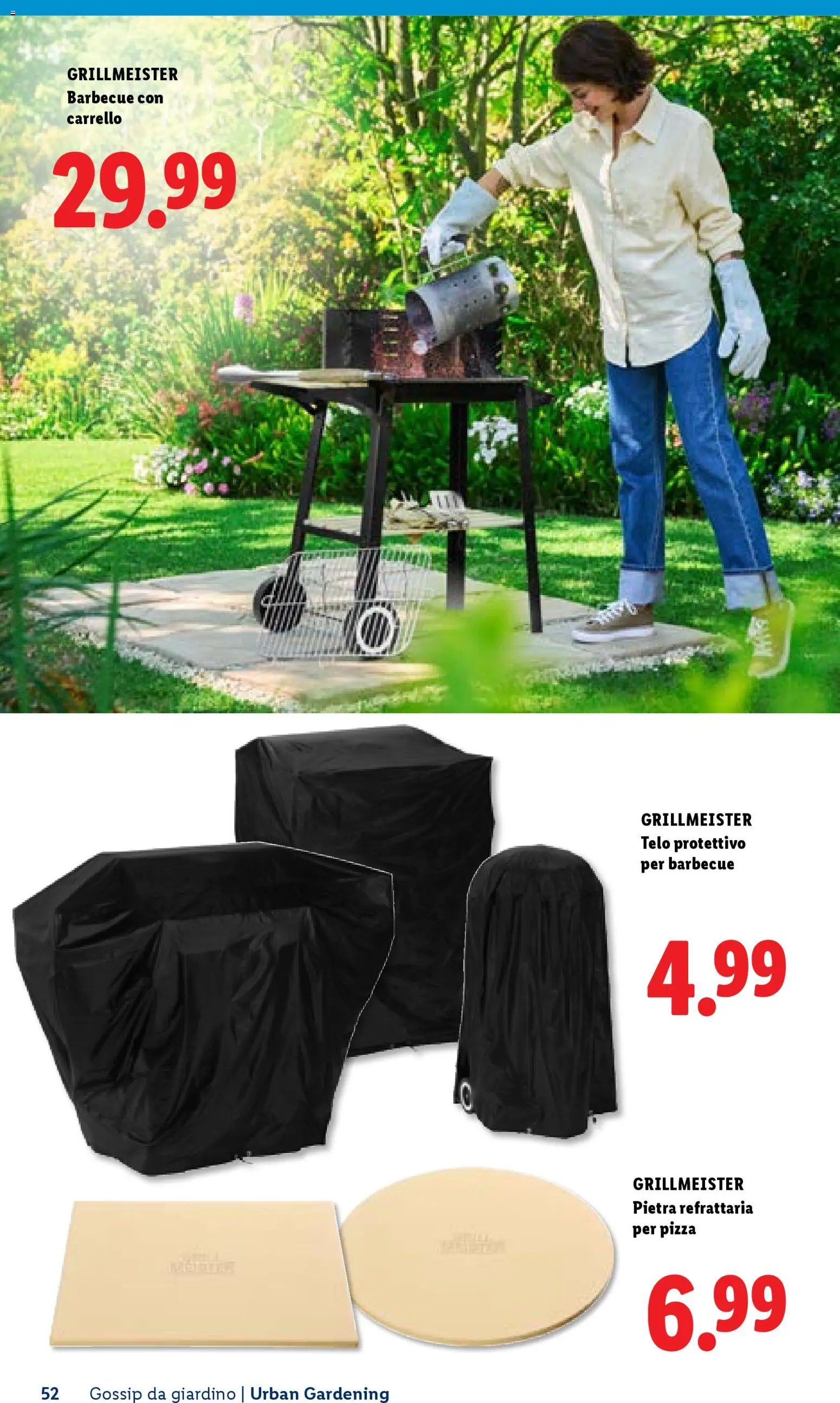 Volantino Lidl del 23.04.2026 | Pagina: 52 | Prodotti: Pizza, Barbecue, Carrello, Trolley
