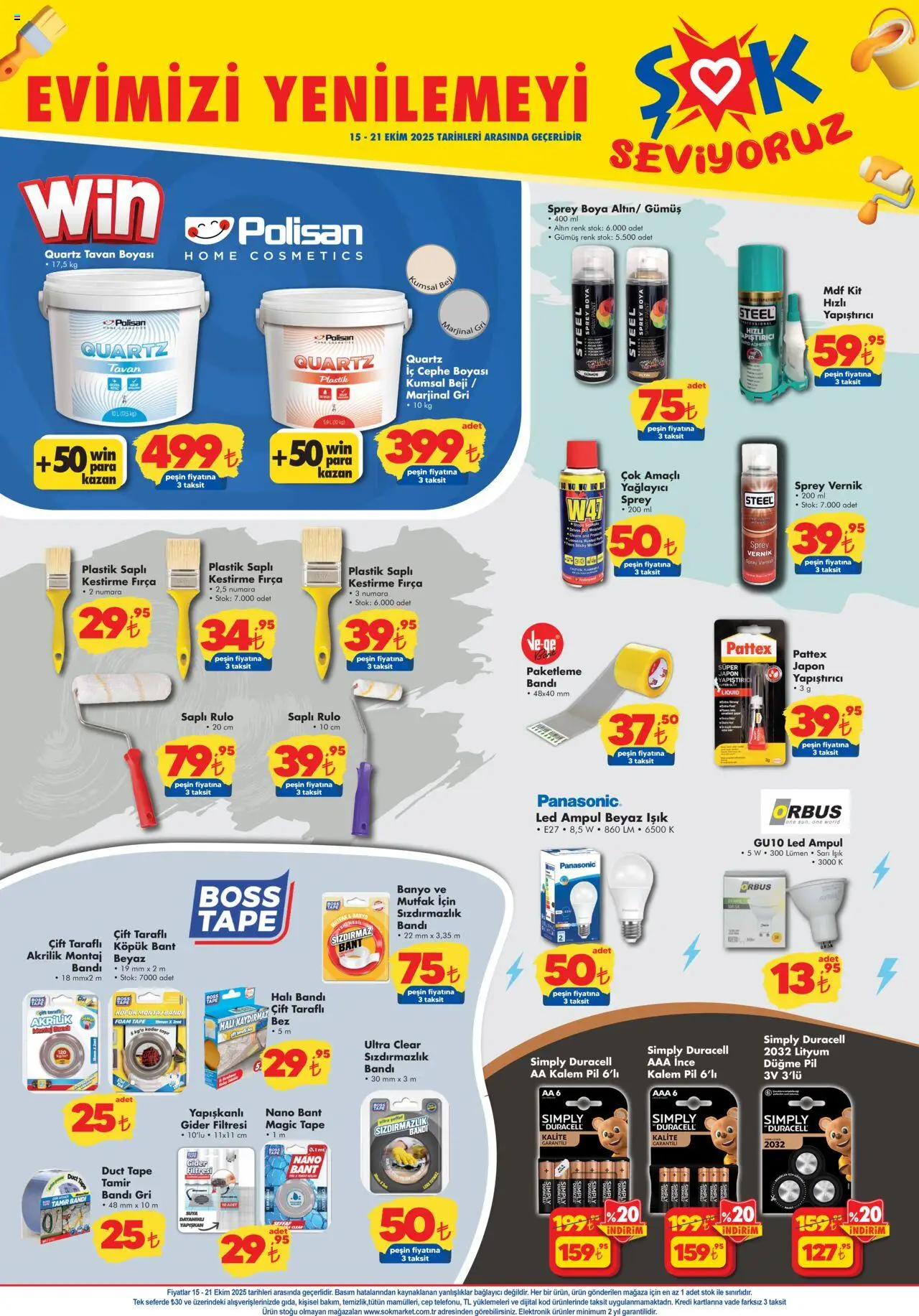 Şok Market Katalog - 15.10.2025 tarihinden itibaren geçerlidir | Sayfa: 5 | Ürünler: Plastik Saplı, Çift taraflı, Pil, Banyo