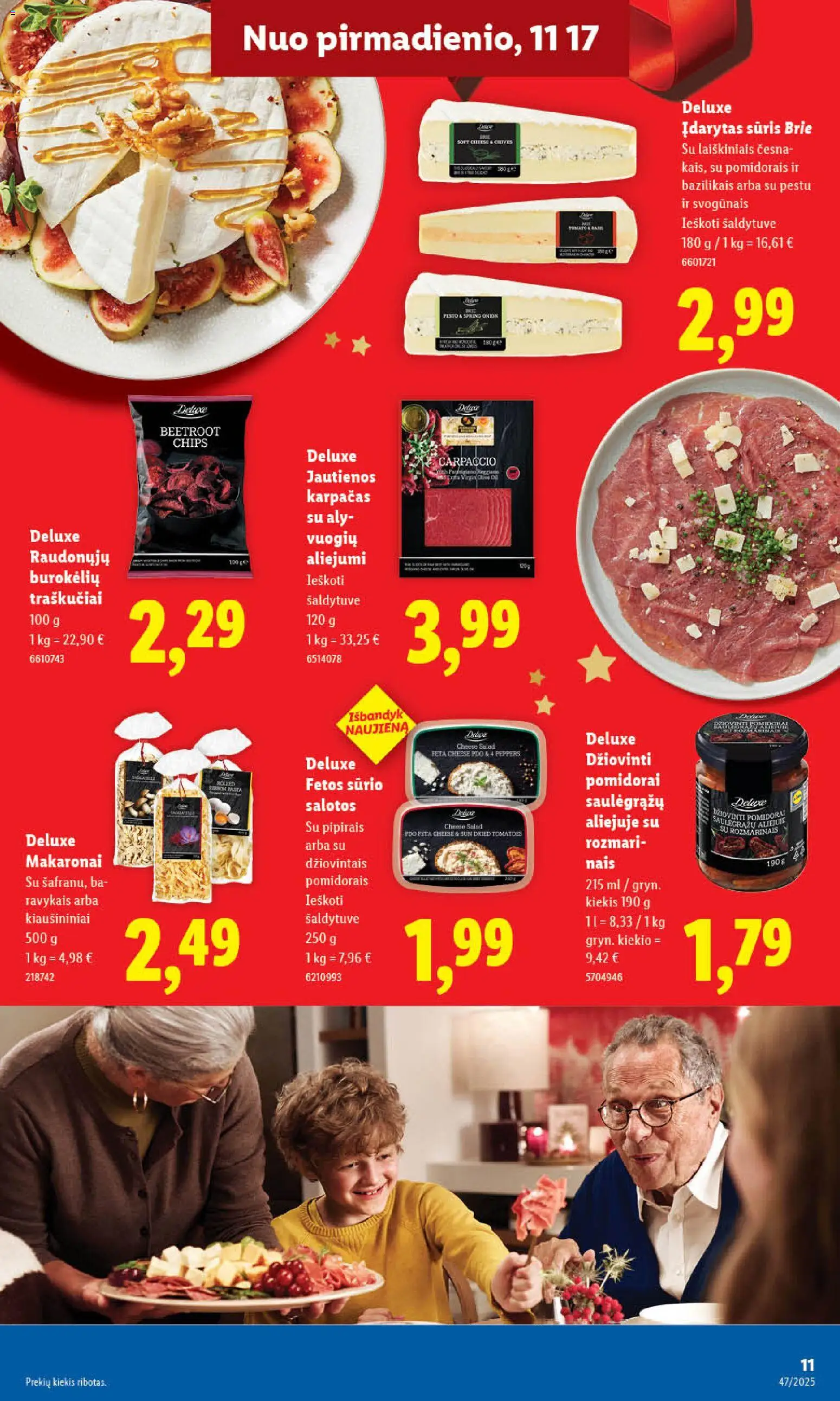 LIDL akcijos nuo 20.11.2025 | Puslapis: 19 | Prekių: Jautienos, Sūris, Makaronai, Traškučiai