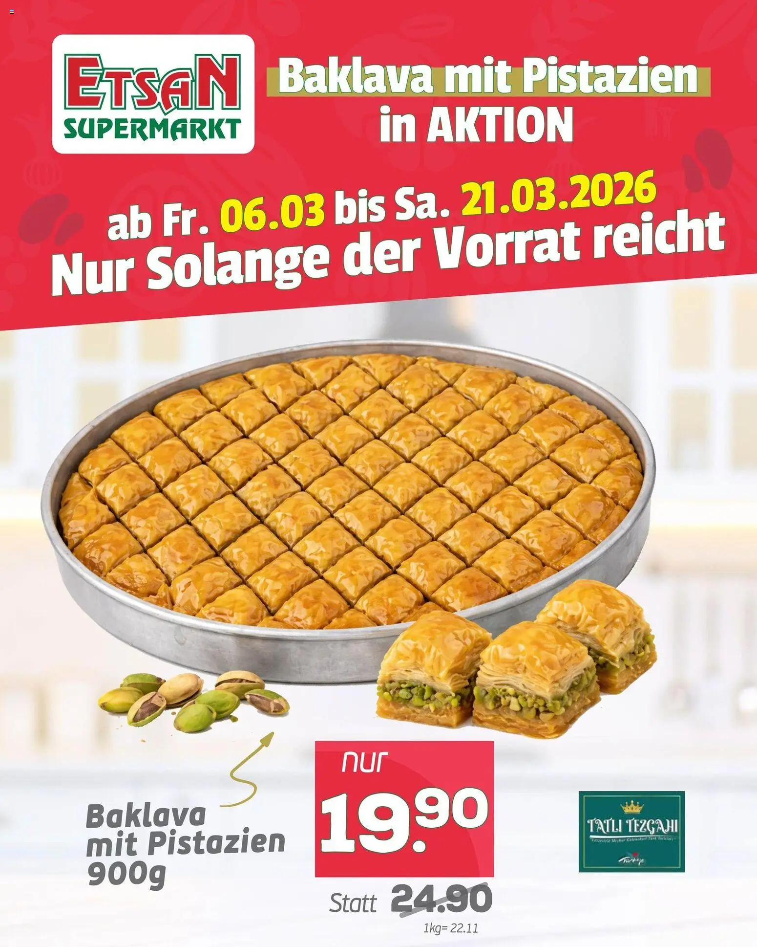 ETSAN Baklava mit Pistazien gültig ab 06.03.2026 | Seite: 1
