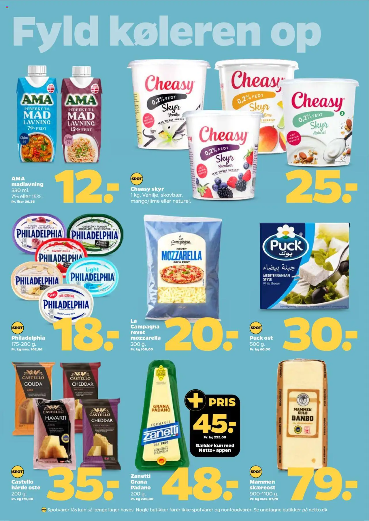 Netto Tilbudsavis gyldig fra 23.08.2025 | Side: 17 | Produkter: Purløg, Ost, Skyr, Vanilje