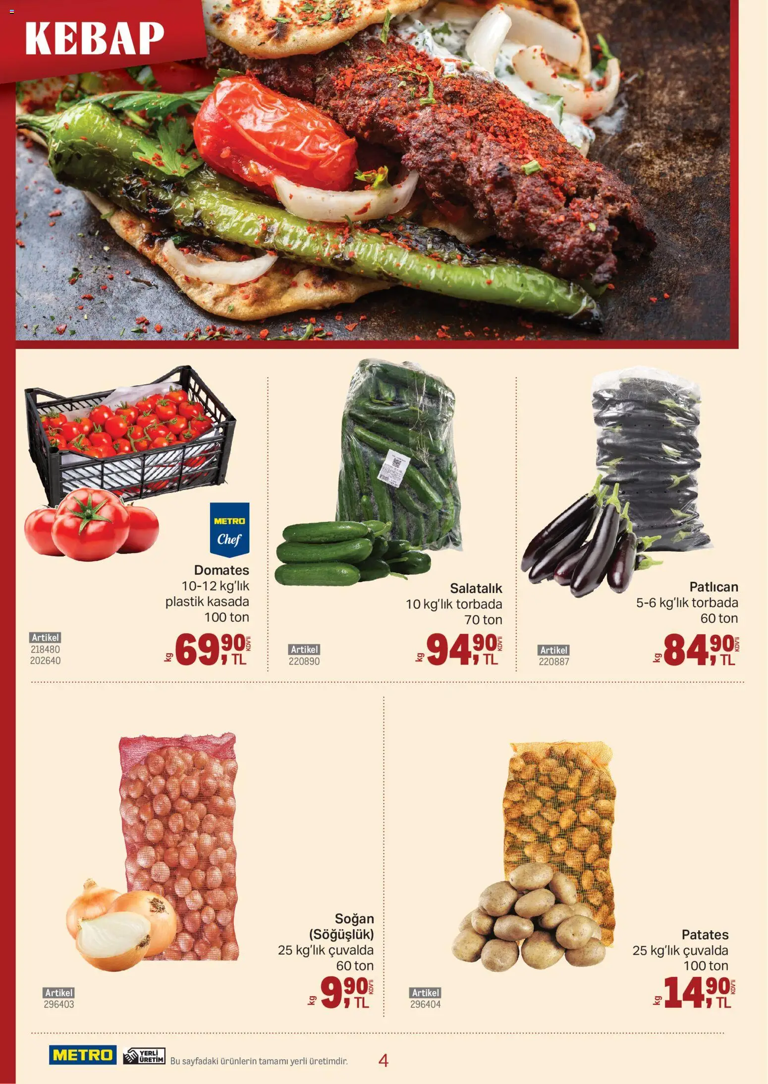Metro - Kebap Restoranları - 04.02.2026 tarihinden itibaren geçerlidir | Sayfa: 4