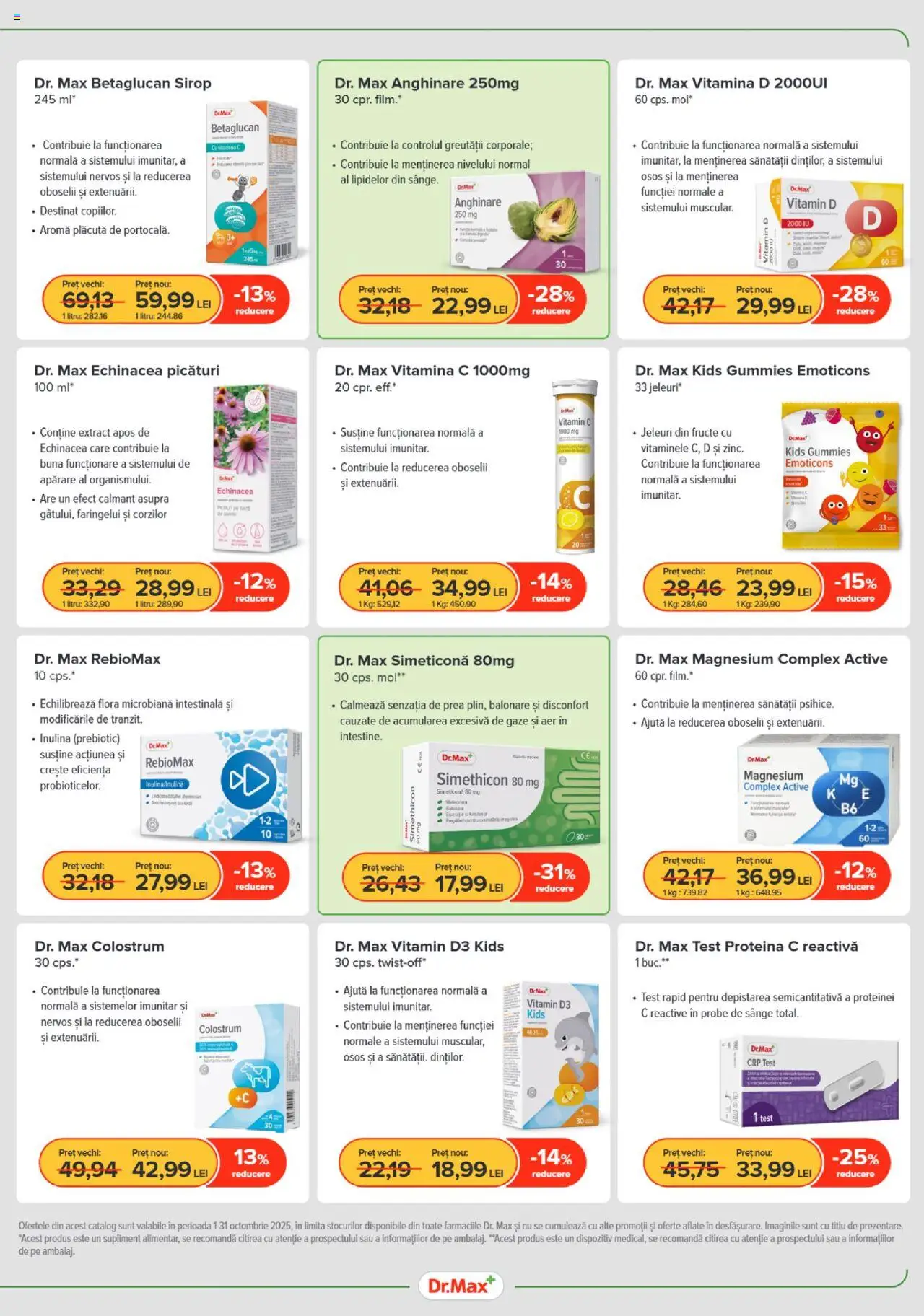 Noul catalog Dr.Max – valabil de la 01.10.2025 | Pagină: 3 | Produse: Sirop, Fructe, Jeleuri