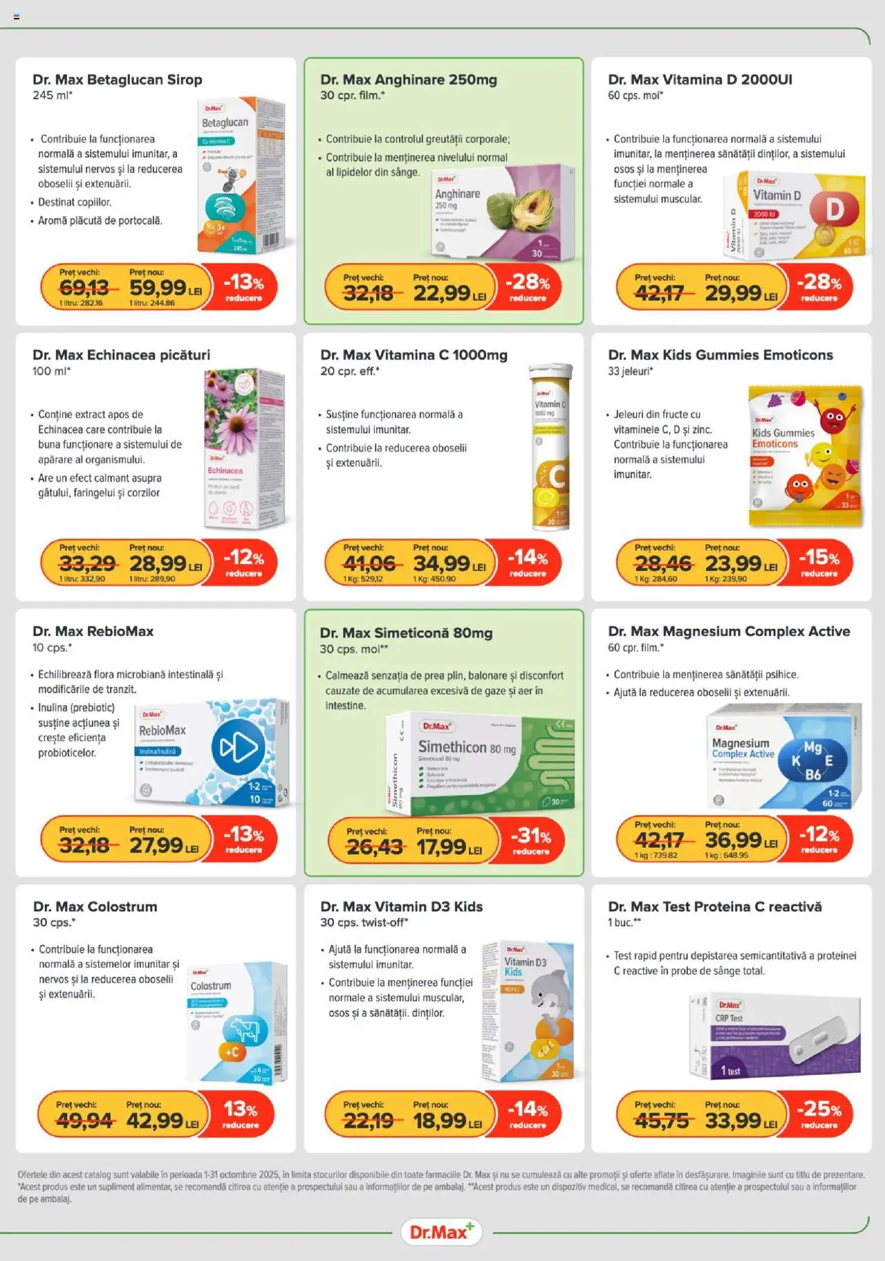 Noul catalog Dr.Max – valabil de la 01.10.2025 | Pagină: 3 | Produse: Sirop, Fructe, Jeleuri