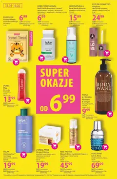 Pogląd oferty "Hebe Gazetka" - ważna od 31.01.2026 | Strona: 16 | Produkty: Top, Pomadka, Szampon, Woda