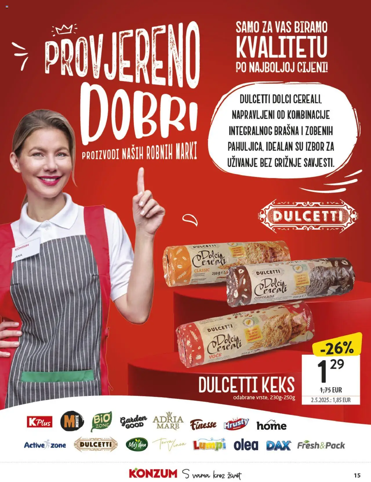 Konzum HR akciós ujság - amely érvényes a következő dátumtól: 13.08.2025 | Oldal: 15