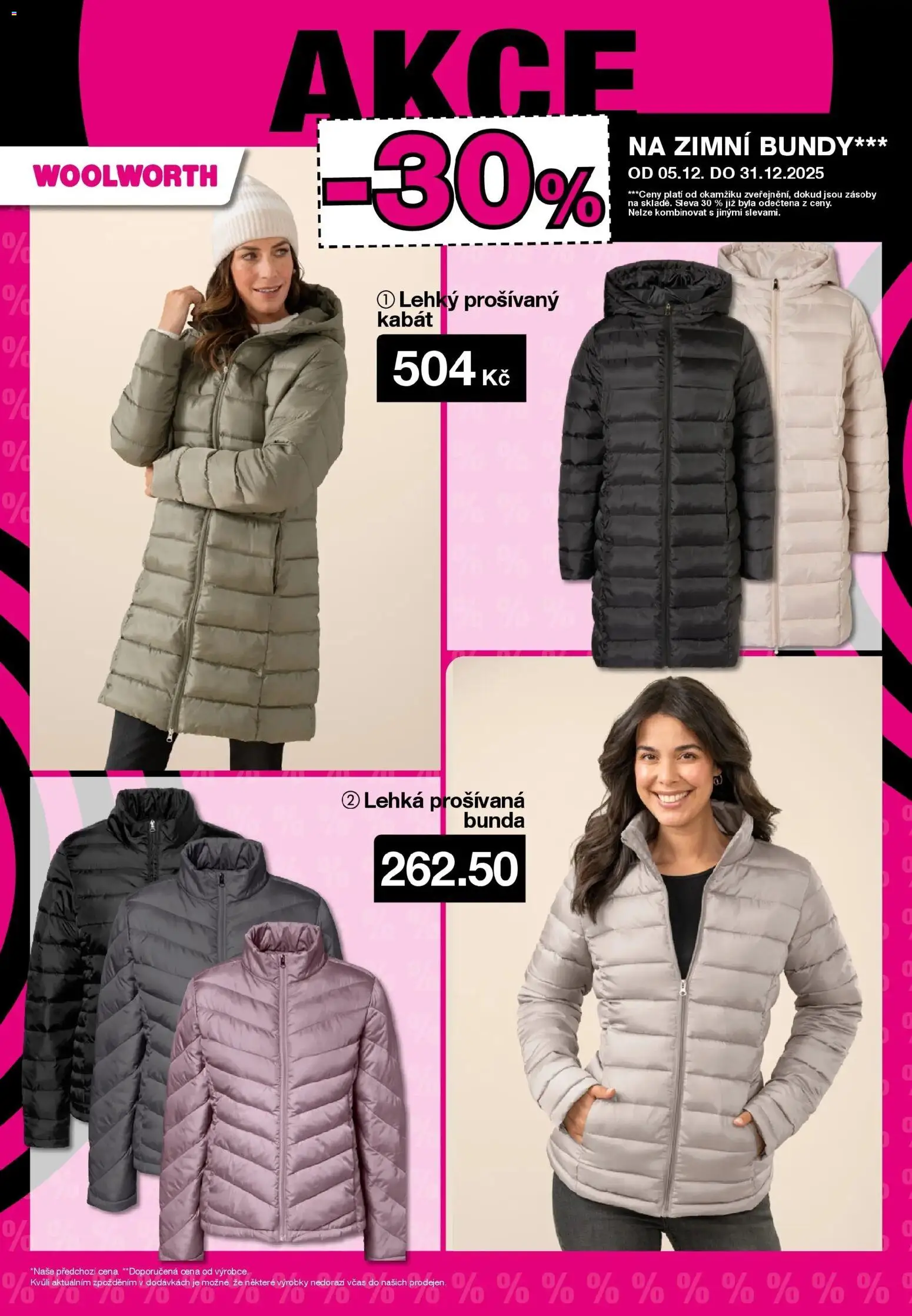 Woolworth leták - Jihlava, Znojmo, Příbram od 12.12.2025 | Strana: 24 | Produkty: Bunda, Kabát, Zimní bundy, Bundy