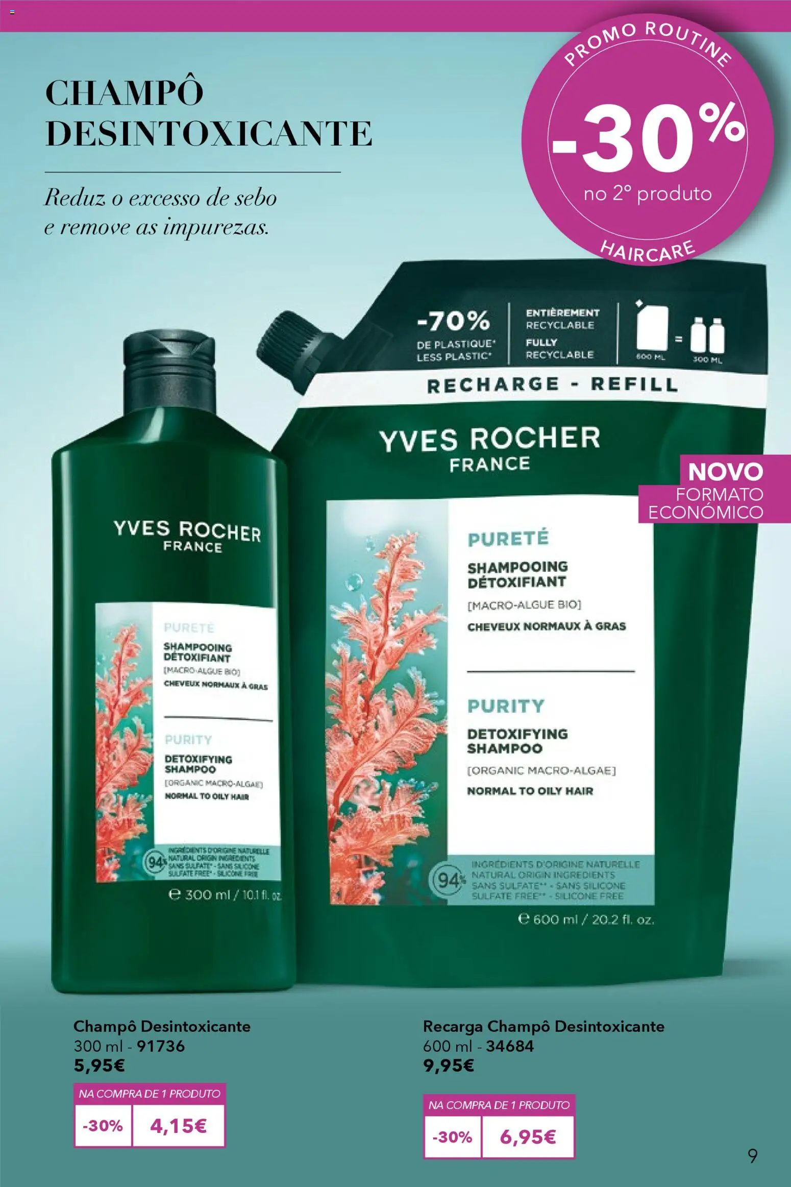 Yves Rocher catálogo 5 │ válido de 31.03.2026 | Página: 9 | Produtos: Shampoo