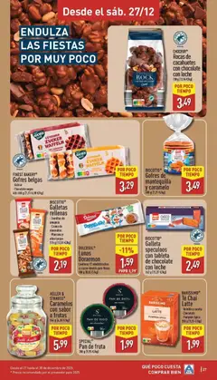 Vista previa Aldi folleto Península válido desde el 22.12.2025 | Página: 27 | Productos: Tableta, Galletas, Chocolate con leche, Galletas rellenas