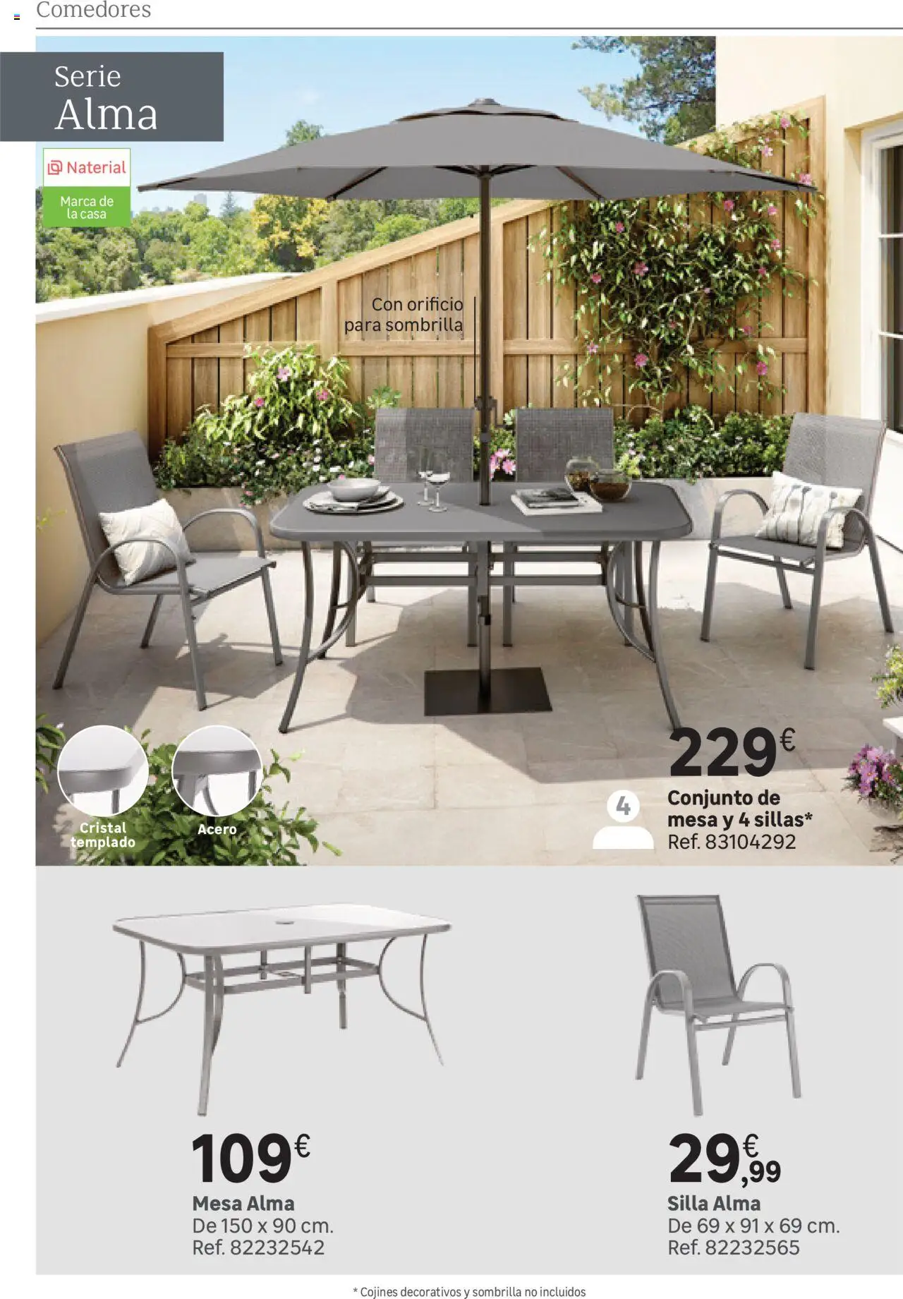 Leroy Merlin catálogo │ válido desde el 25.03.2025 | Página: 27 | Productos: Sombrilla, Mesa, Silla