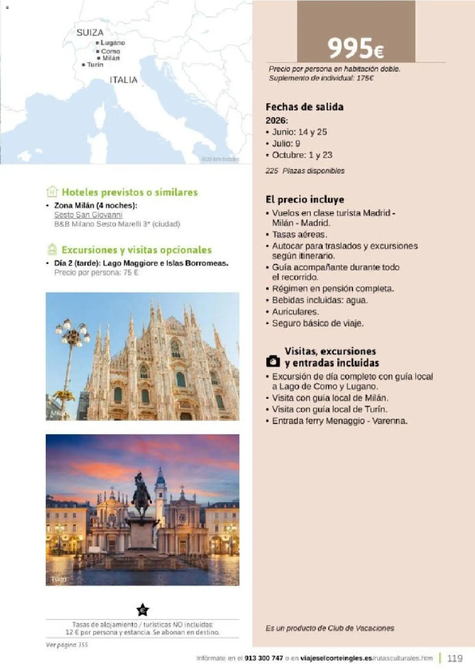 Viajes El Corte Inglés Rutas Culturales de la Comunidad de Madrid │ válido desde el 01.04.2026 | Página: 119