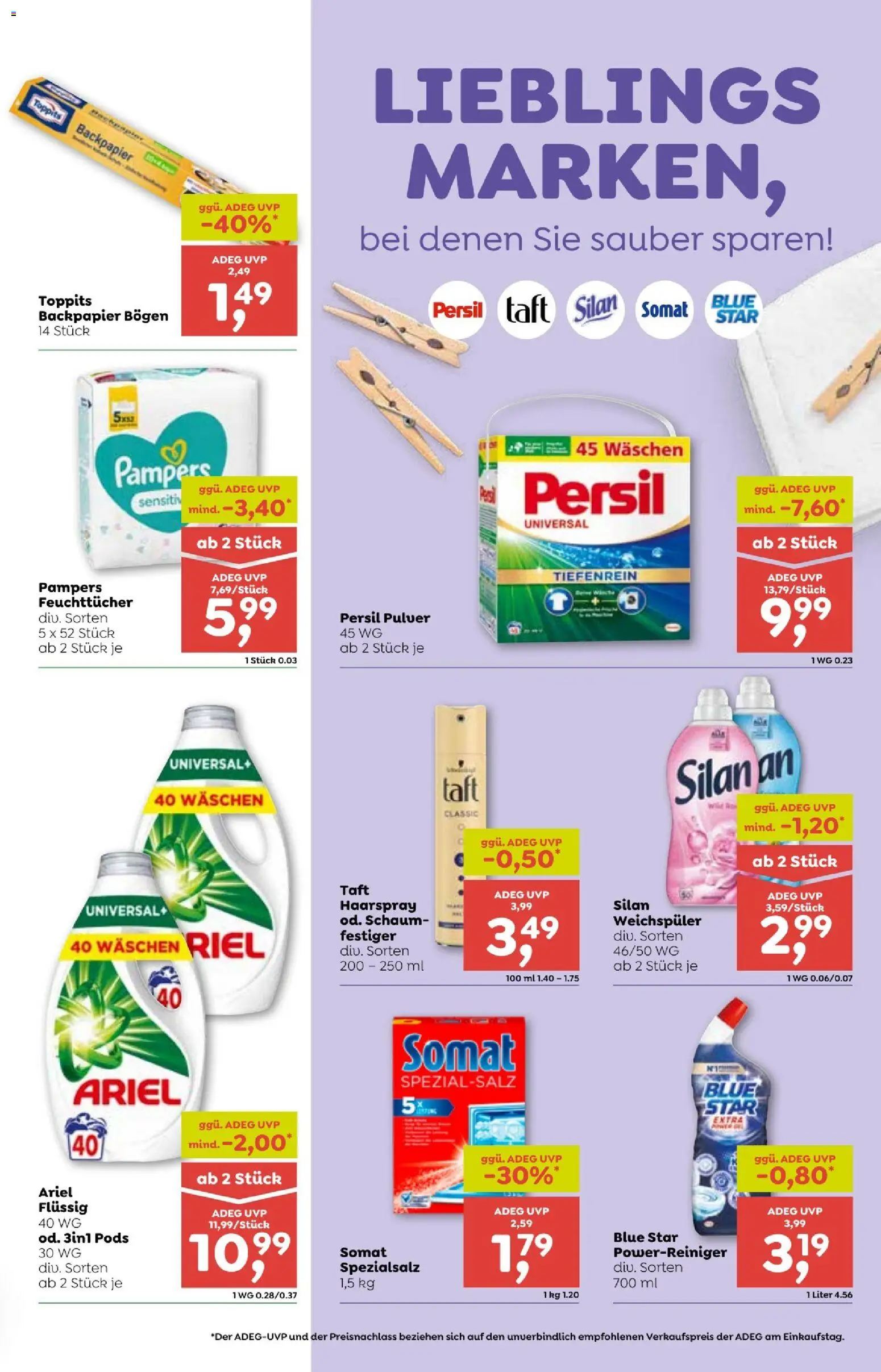 ADEG Vorarlberg gültig ab 15.01.2026 | Seite: 15 | Produkte: Pampers, Haarspray, Weichspüler