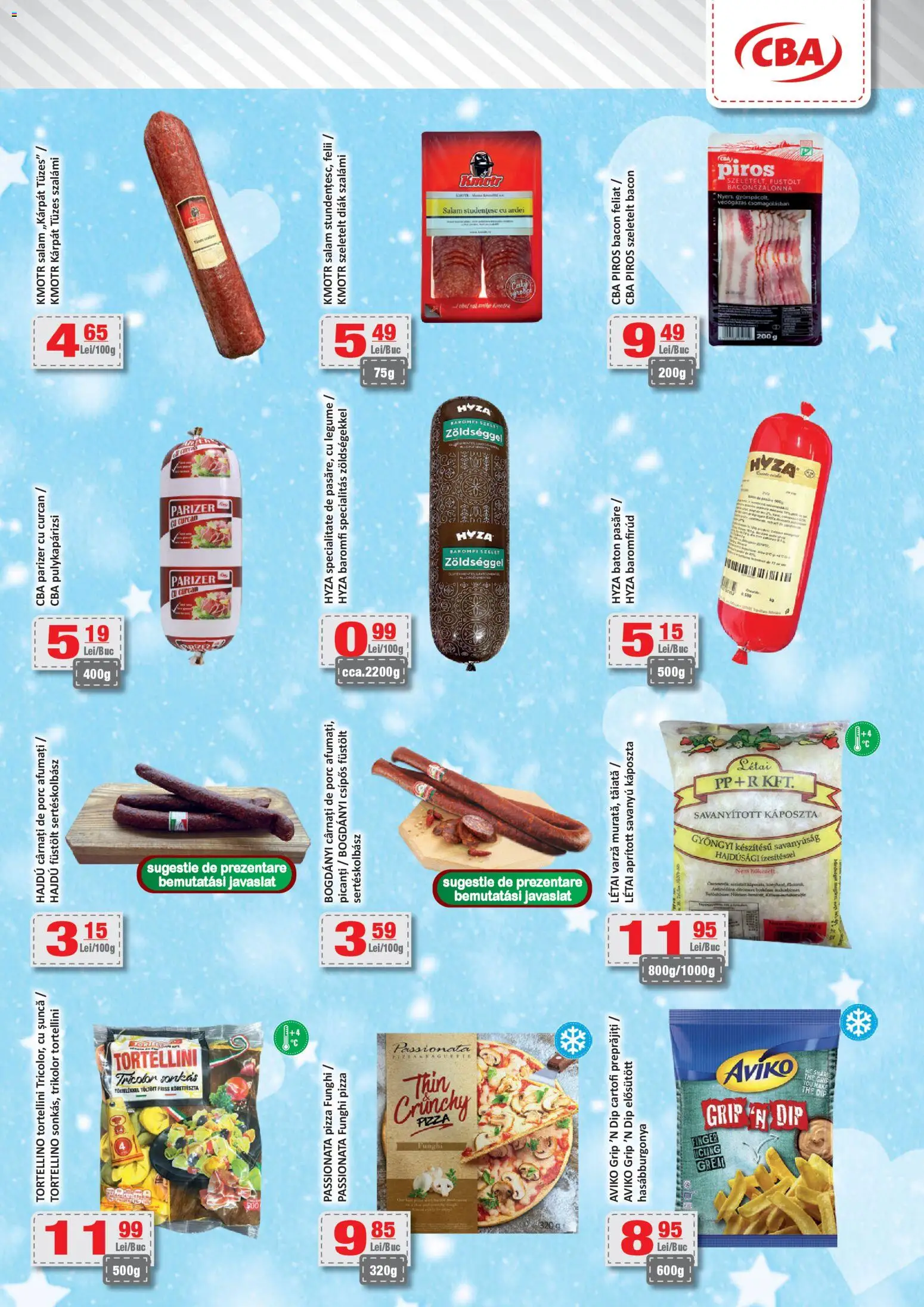 Noul catalog CBA – valabil de la 06.02.2026 | Pagină: 3 | Produse: Salam, Pizza, Parizer, Legume