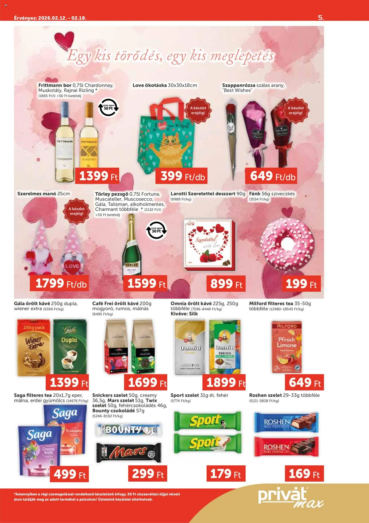 PRIVÁT akciós ujság - amely érvényes a következő dátumtól: 12.02.2026 | Oldal: 5