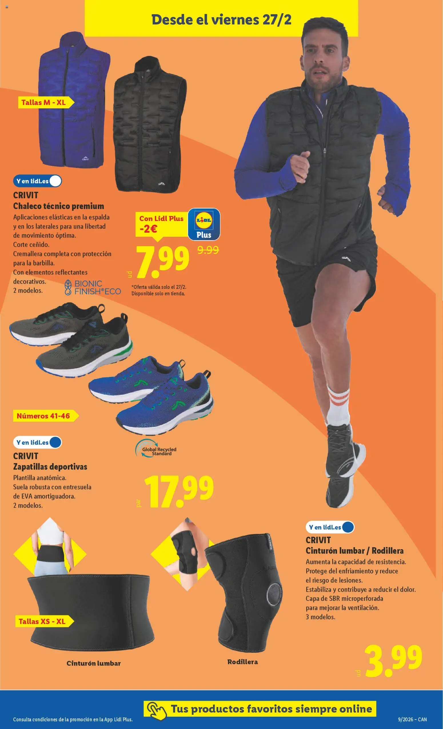 Lidl - Canarias │ válido desde el 23.02.2026 | Página: 11 | Productos: Chaleco, Zapatillas deportivas, Zapatillas, Cinturón