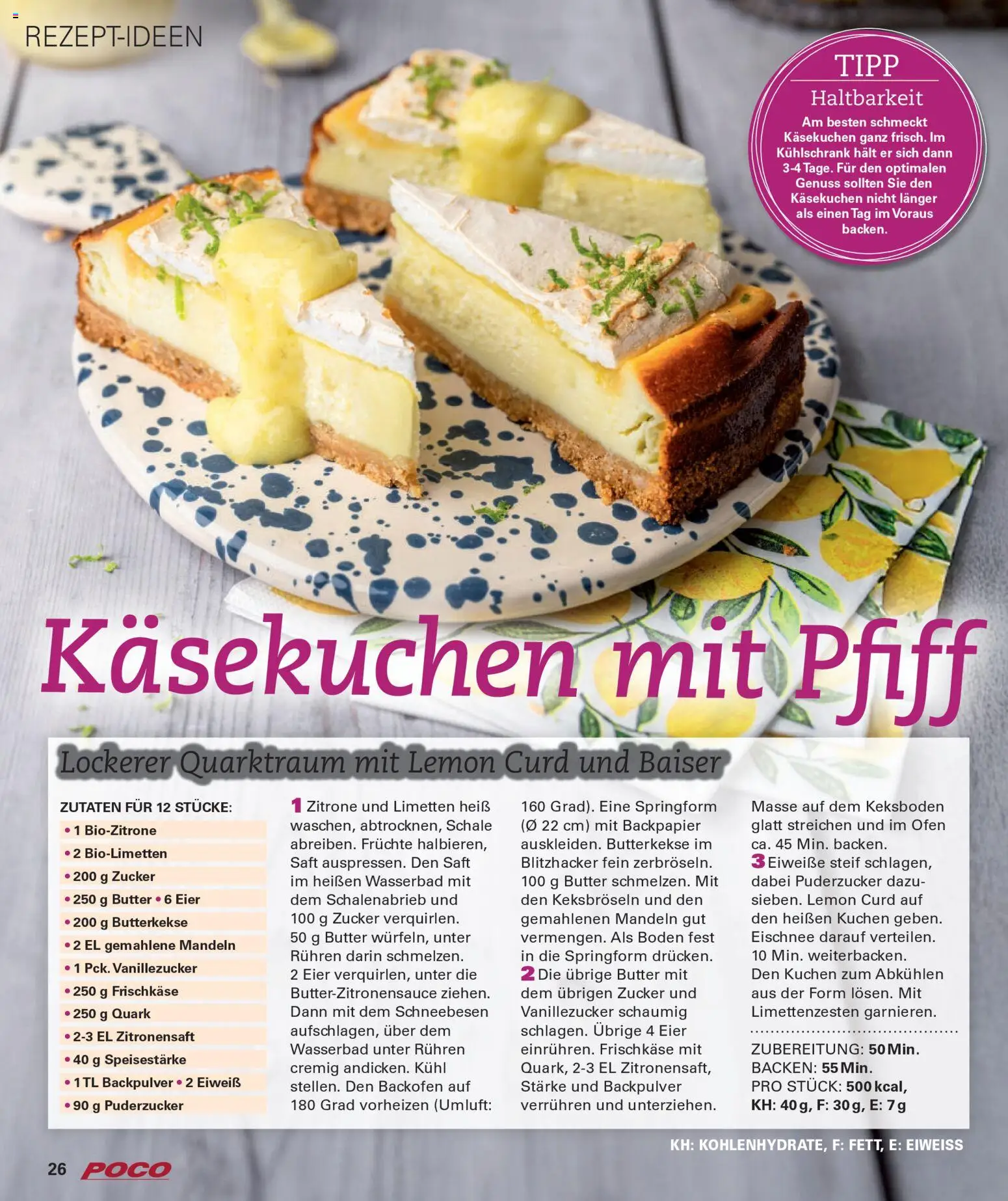 Poco Prospekt Wohnwelt Frühling 2026 – gültig ab 16.02.2026 | Seite: 26 | Produkte: Limetten, Eier, Butterkekse, Frischkase