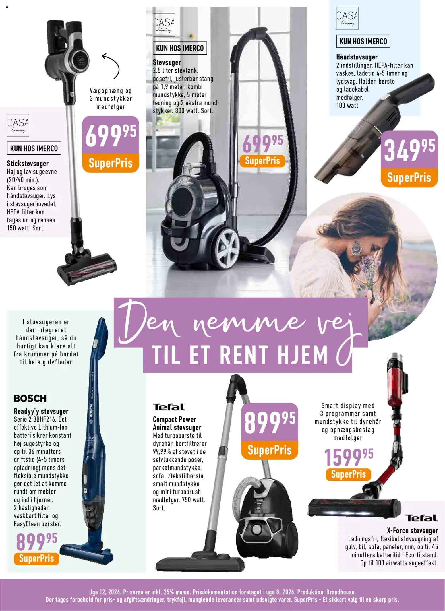 Imerco tilbudsavis – gyldig fra 13.03.2026 | Side: 16 | Produkter: Børste, Sofa, Søm, Batteri